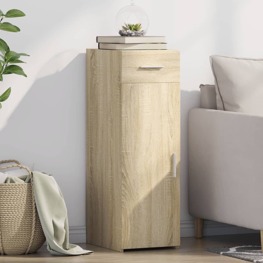 vidaXL Sideboard Sideboard Sonoma-Eiche 30x42,5x93 cm Holzwerkstoff (1 St)