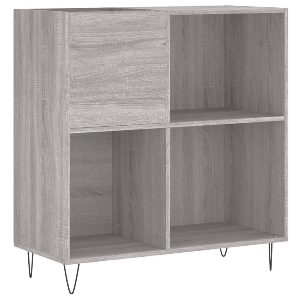 cm Grau 1-tlg. Holzwerkstoff, Plattenschrank Media-Regal vidaXL 84,5x38x89 Sonoma