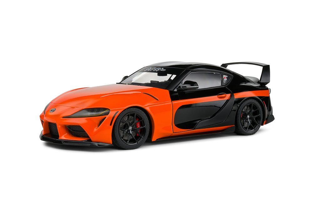 Solido Modellauto Toyota GR Supra Streetfighter 2024 orange schwarz, Maßstab 1:18