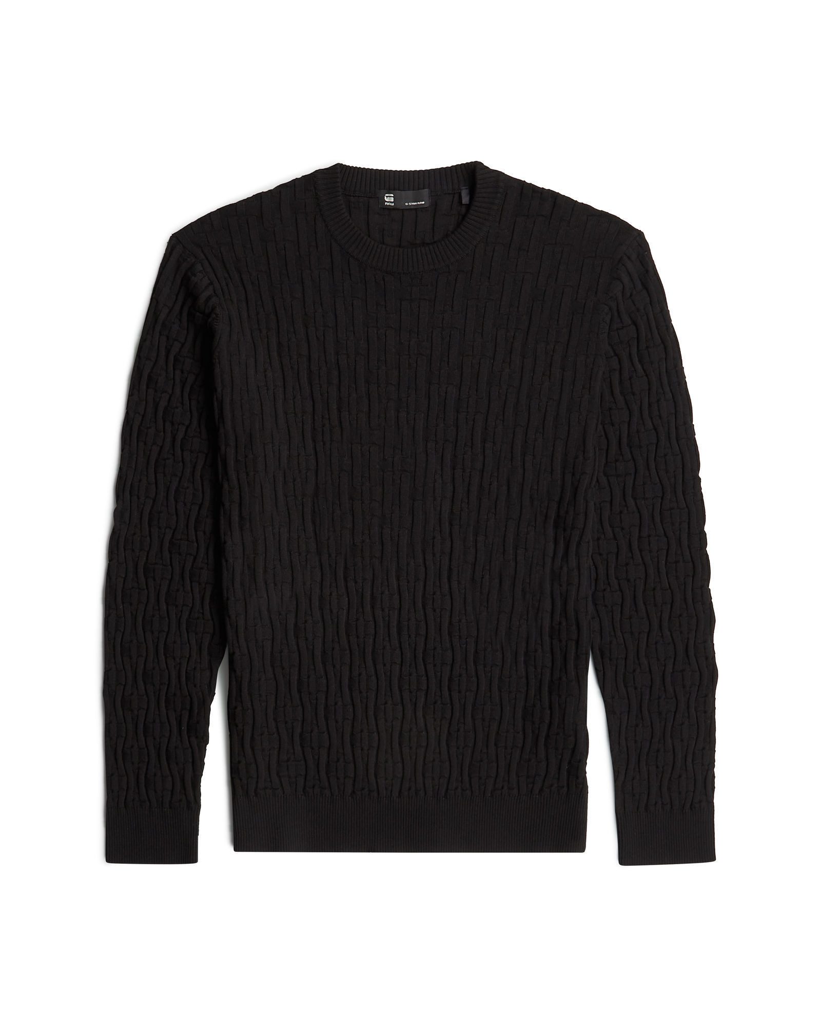 G-STAR Longpullover Strick mit Kettenstruktur