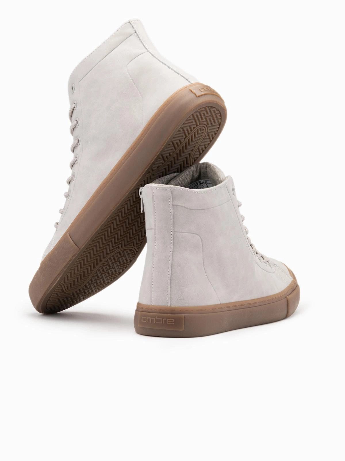 OMBRE Knöchelhohe Herren-Turnschuhe mit Gummisohle Schnürschuh – Bild 4 von 5
