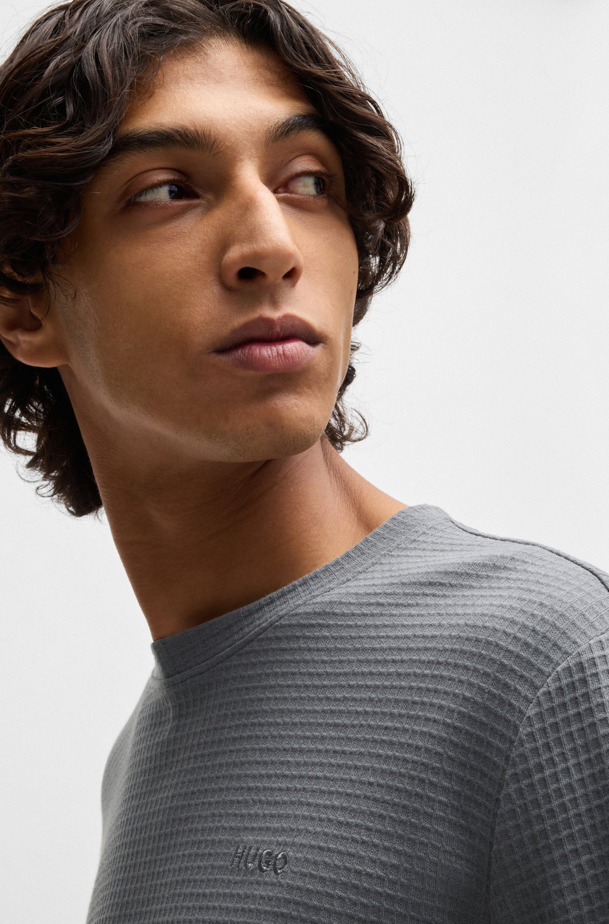 HUGO Pyjamaoberteil Austin LS Shirt