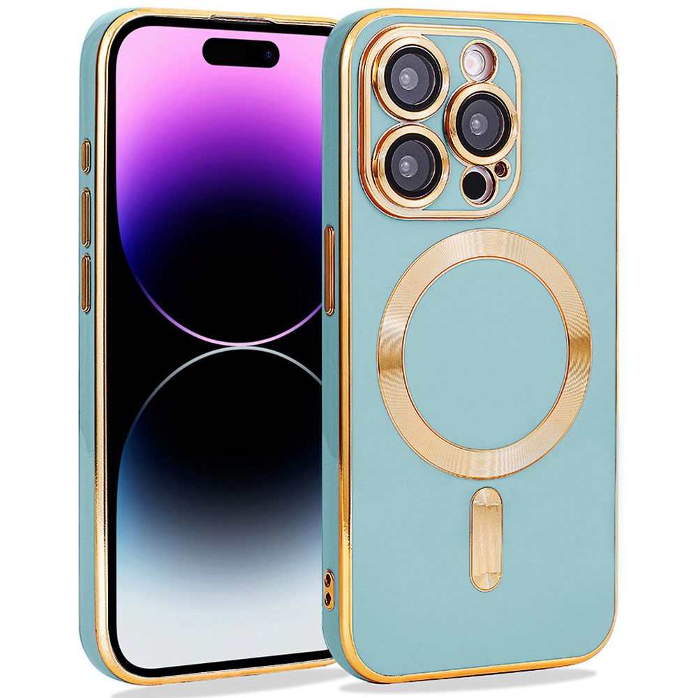 FITSU Handyhülle Case für iPhone 14 Pro Handyhülle MagSafe kompatibel mit Kameraschutz 6,12 Zoll, MagSafe kompatible Schutzhülle für iPhone 14 Pro Hülle Handyschale