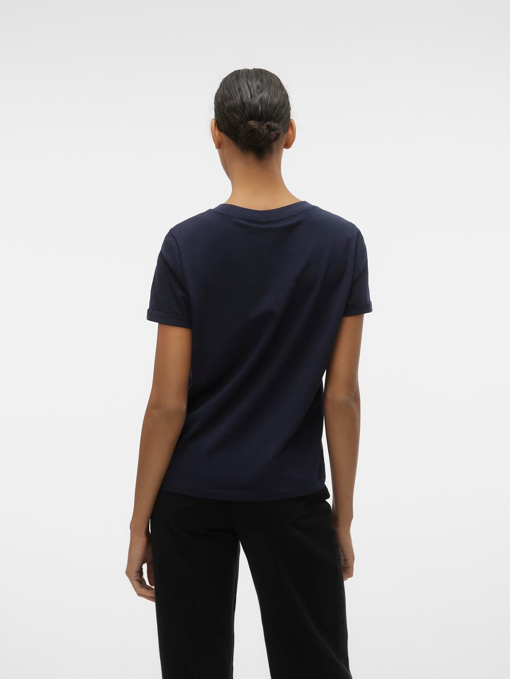 Vero Moda T-Shirt 2er Pack Basic VMPAULA für (2-tlg) VMPAULA S/S T-SHIRT NOOS
