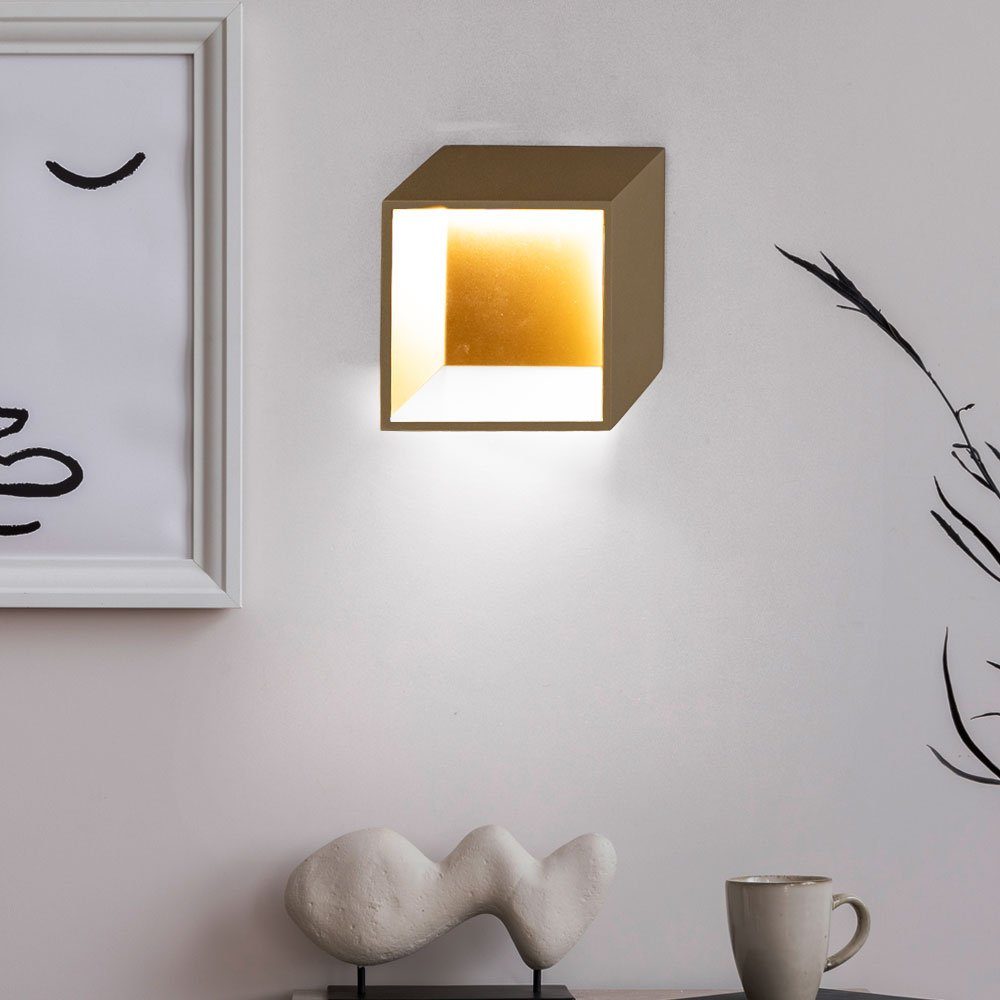 WOFI LED LED Lampe Wand Warmweiß, inklusive, Wandleuchte, Wandlampe Treppenhaus LED Innen Wohnzimmer Modern Leuchtmittel