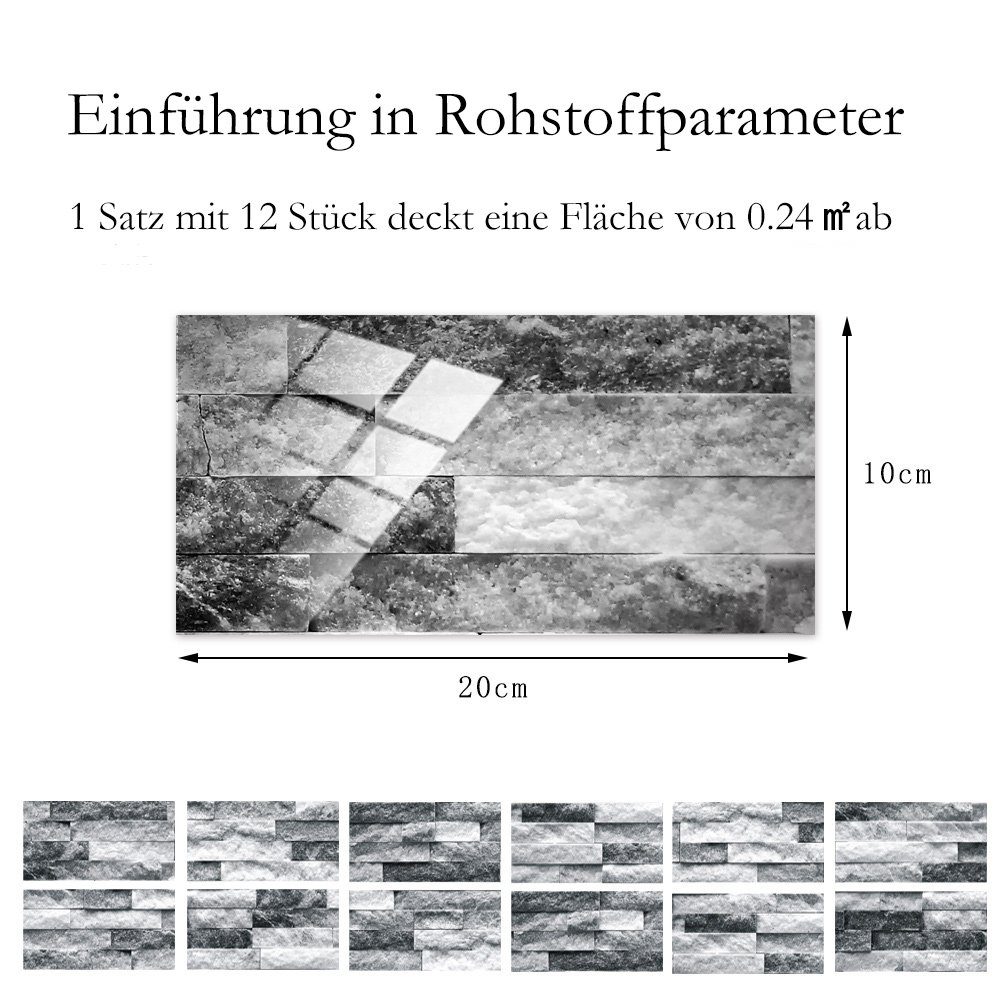 COOL-i ® Fliesenaufkleber Klebefliesen 12 Stück günstig online kaufen