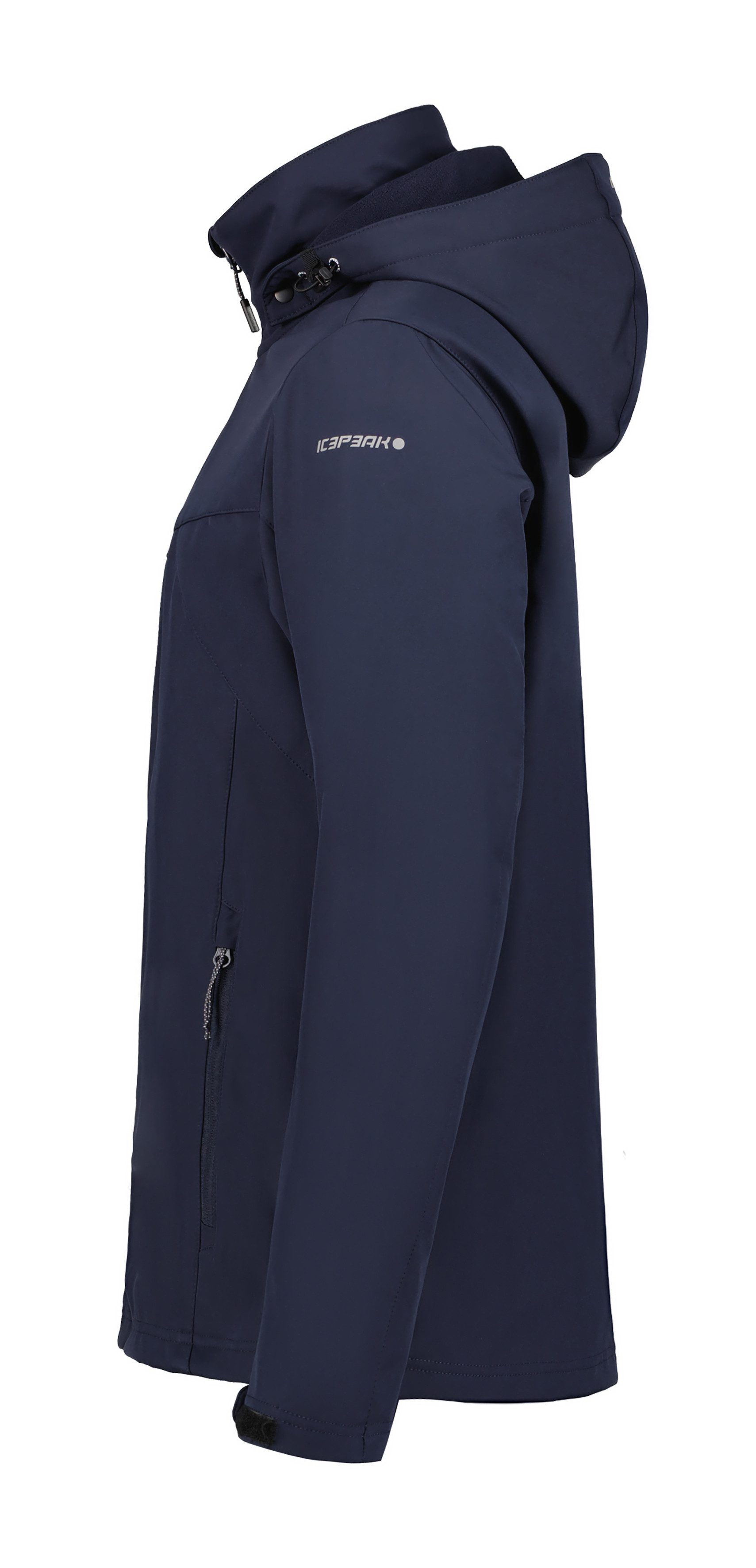 Icepeak Softshelljacke BRIMFIELD winddicht, wasserabweisend, mit abnehmbarer Kapuze, atmungsaktiv