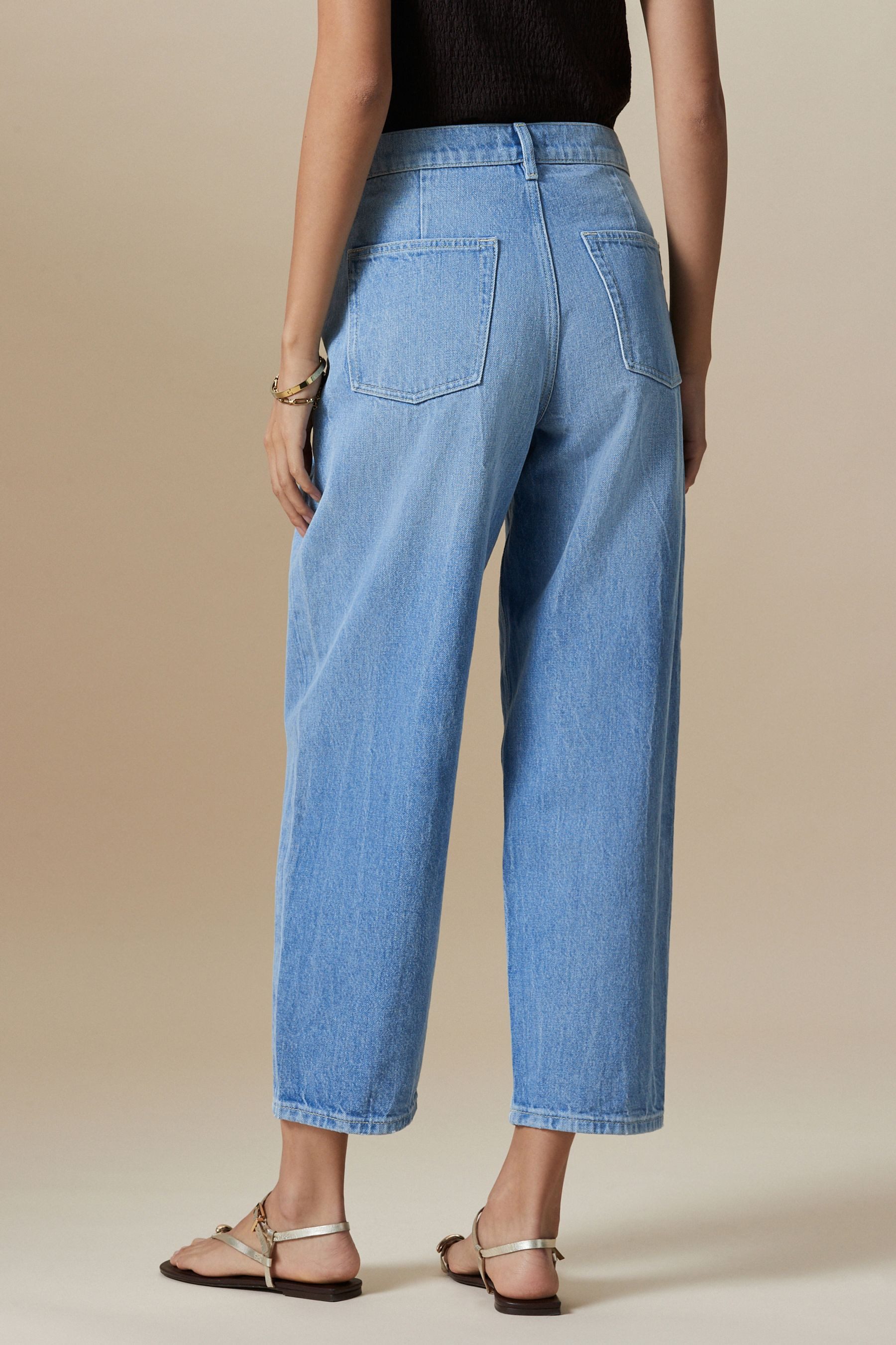 Next Weite Jeans Barrel-Jeans mit verzierter günstig online kaufen