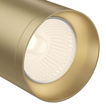 click-licht Deckenspot Deckenstrahler Focus in Gold-matt GU10, keine Angabe, Leuchtmittel enthalten: Nein, warmweiss, Deckenstrahler, Deckenspot, Aufbaustrahler