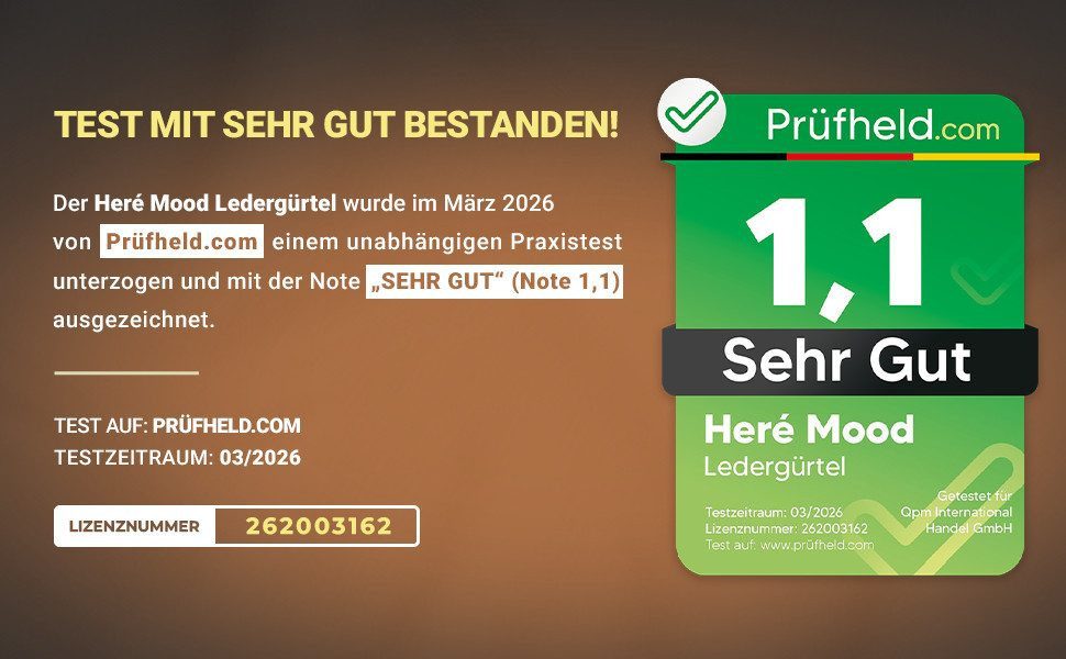 herémood Ledergürtel [Test SEHR GUT, Note 1.1] Herren Leder Gürtel 4cm Cognac-Schwarz 125cm (Schwarzer Gürtel Herren, hochwertig verarbeitet, kürzbar, 2-St., Robuster Ledergürtel für den Alltag, langlebig, stabil, pflegeleicht) Ledergürtel Herren Cognac & Schwarz – robust & edel, Herrengeschenk