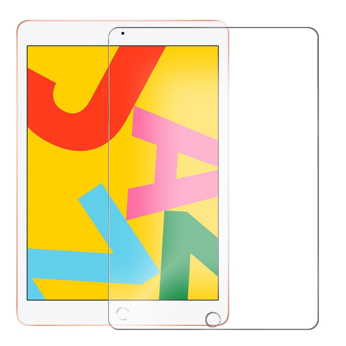 CoolGadget Schutzfolie Panzerfolie für iPad 10.2 2019, (9H+ Hartglas, Bubble Free), Panzerglas Schutzfolie für Apple iPad 10.2 2019 Folie
