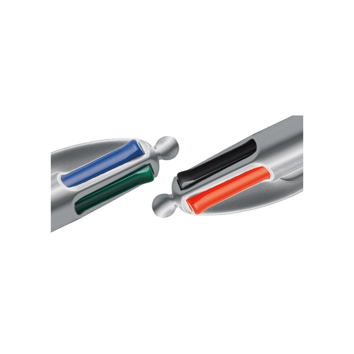 BIC Kugelschreiber 4 Colours Grip Pro, 4 Farben in einem Stift
