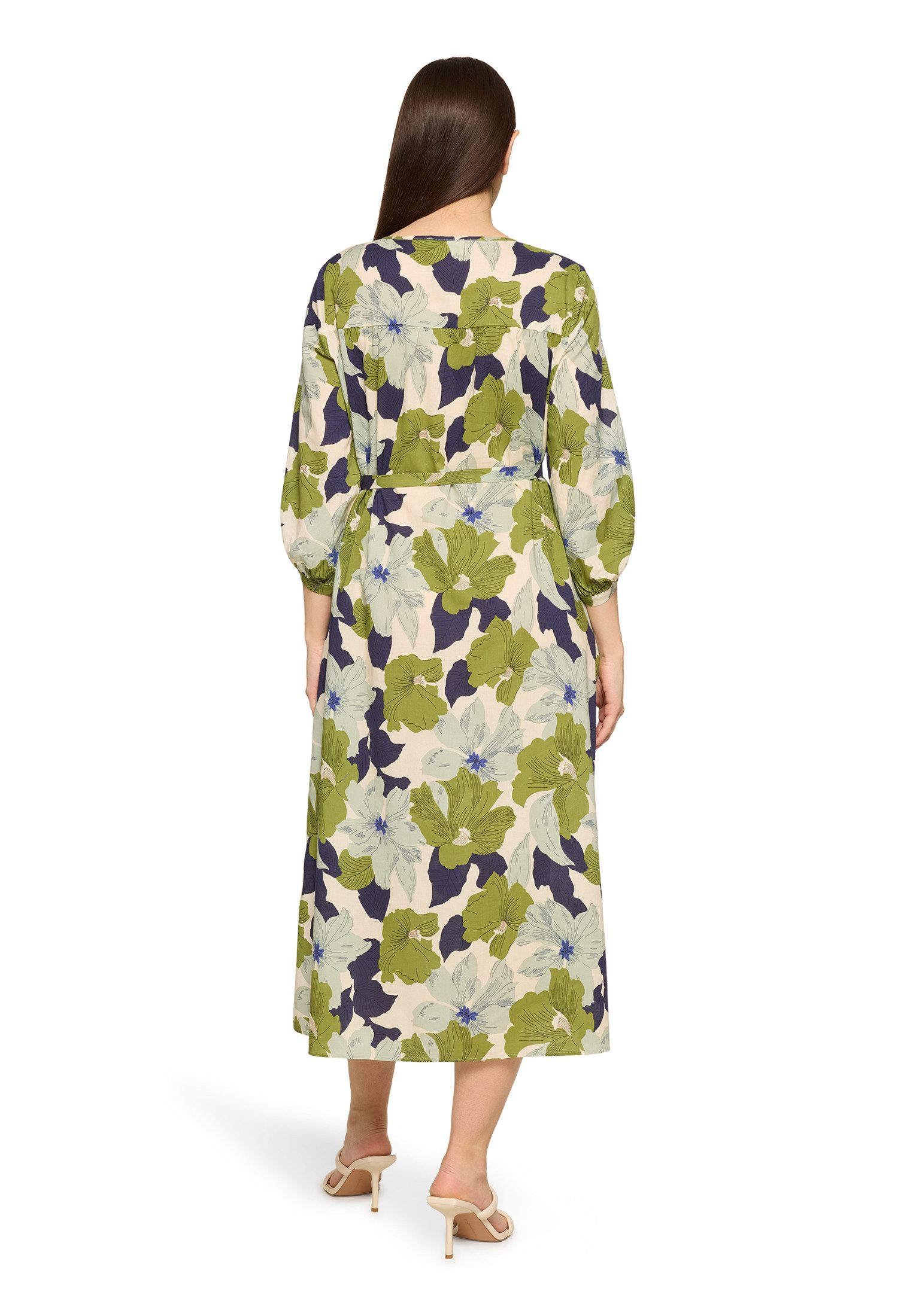 Cartoon Sommerkleid Damen mit Bindegürtel