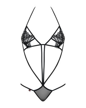 Obsessive Body Luiza Body mit Spitzen-Details - schwarz (1-tlg) transparent