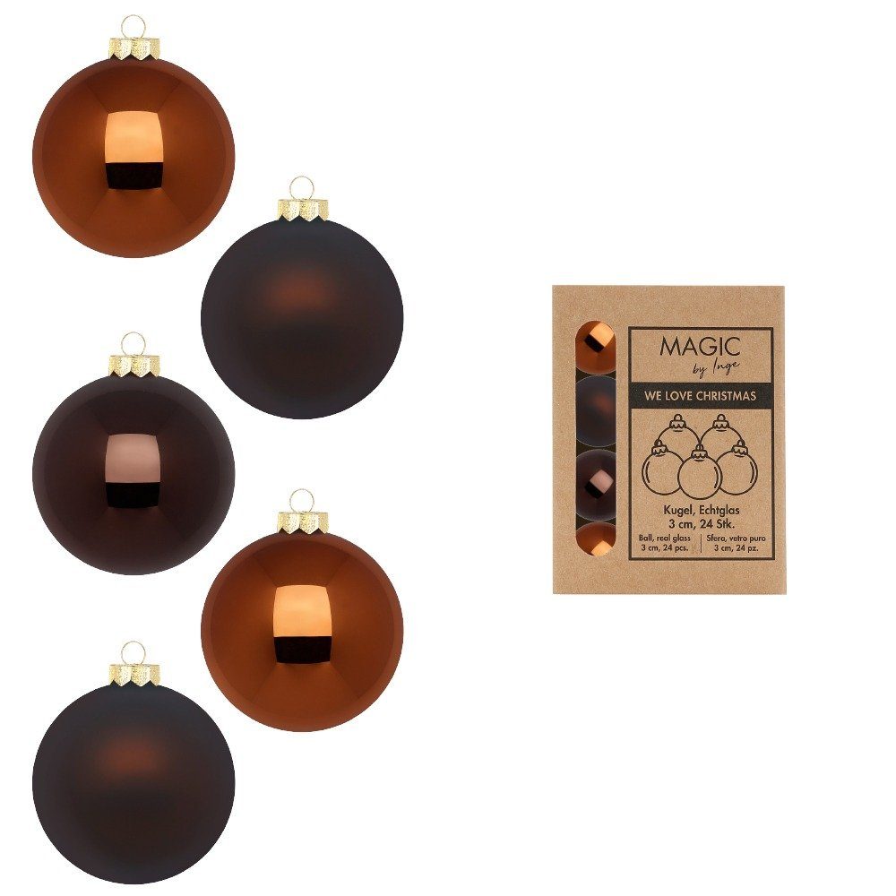 MAGIC by Inge Weihnachtsbaumkugel, Weihnachtskugeln Glas 3cm 24 Stück - A H günstig online kaufen
