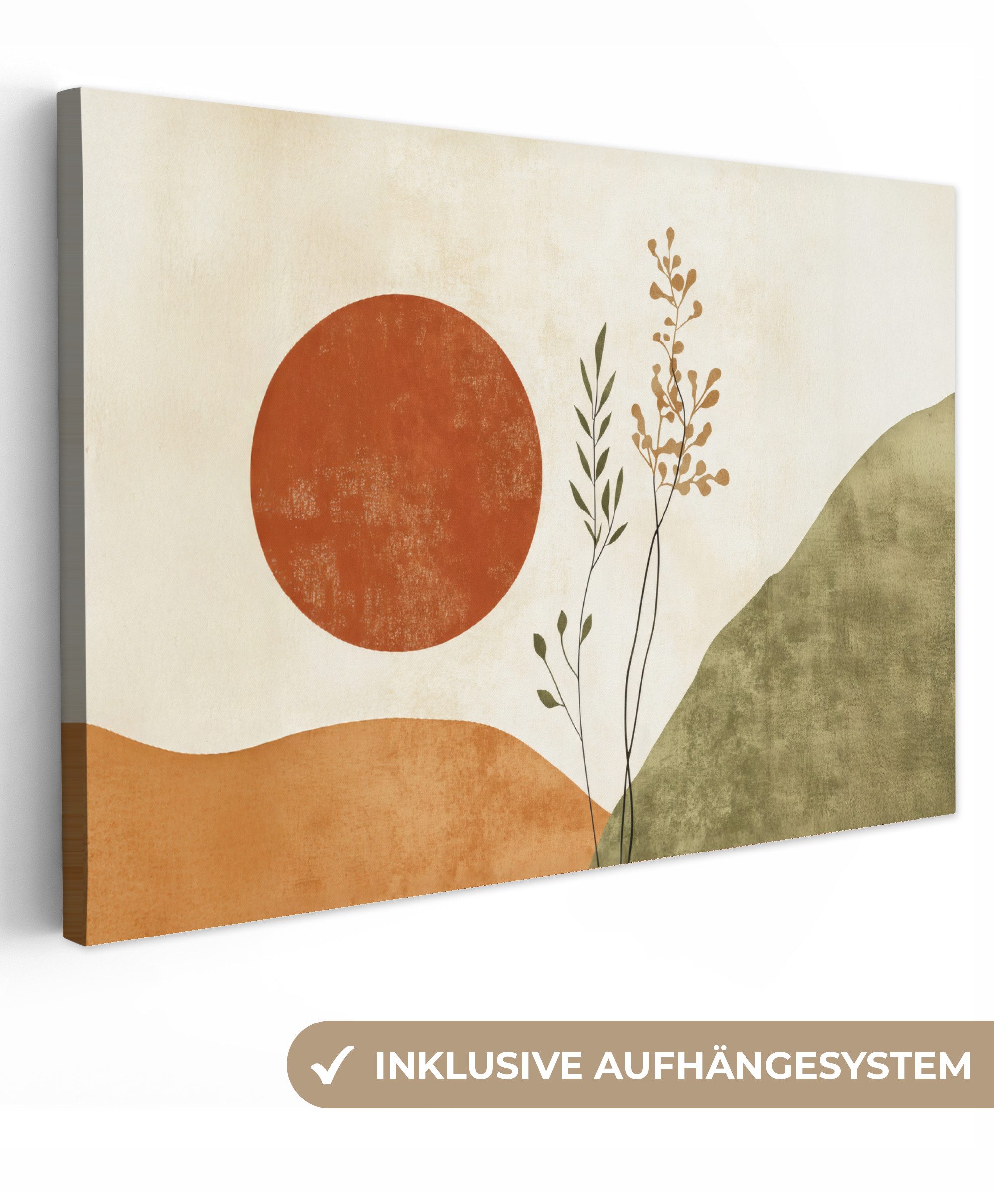 OneMillionCanvasses® Leinwandbild Sonne - Abstrakt - günstig online kaufen
