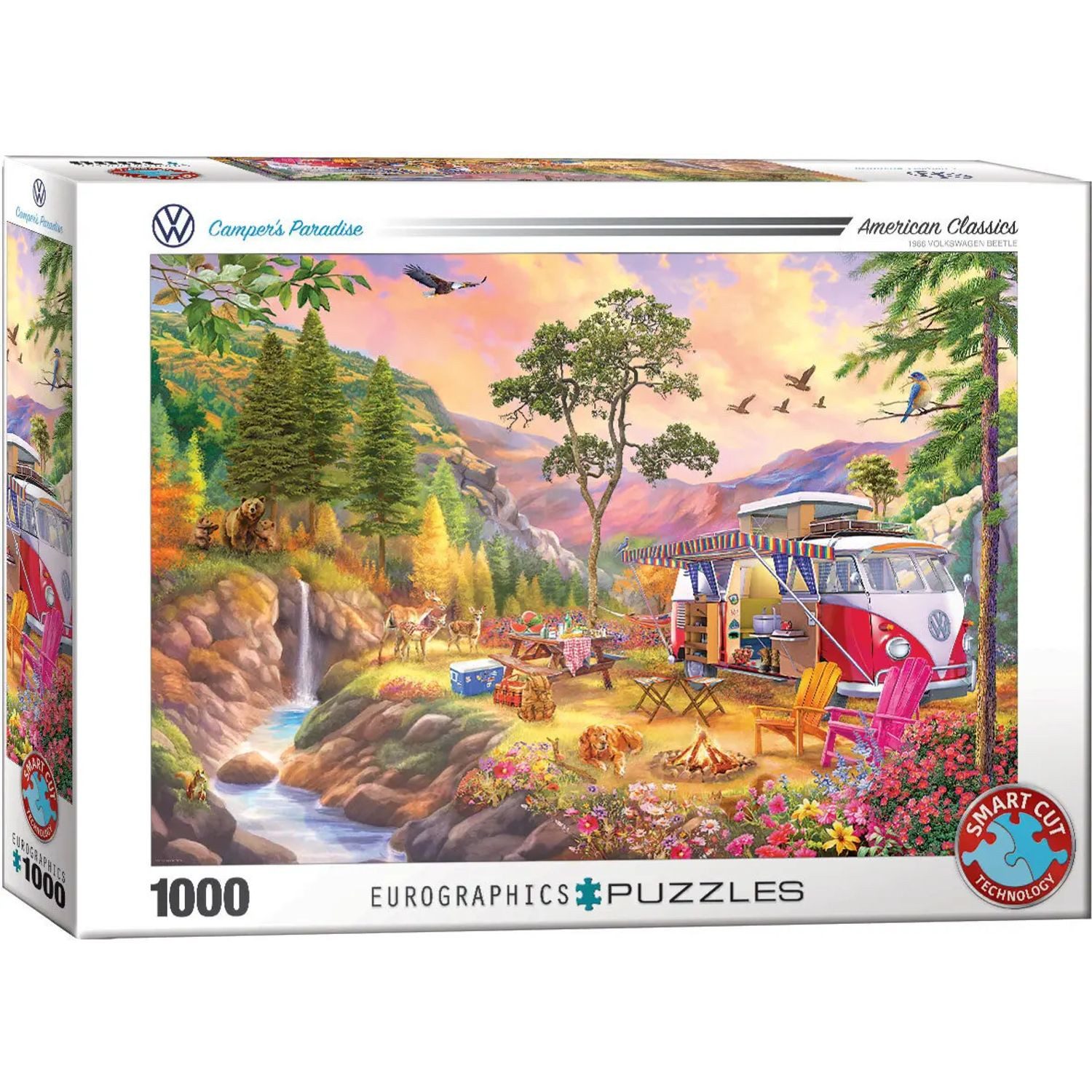 EUROGRAPHICS Puzzle Bulli Paradies, 1000 Puzzleteile