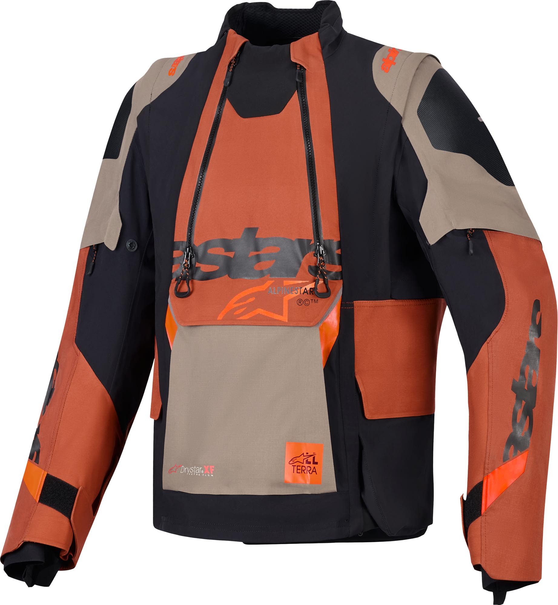 Alpinestars Motorradjacke Halo Pro Drystar XF wasserdichte Motorrad Textiljacke 3-Lagen-Laminat,Airbag integriert,Verbindungsreißverschluss,Ellen