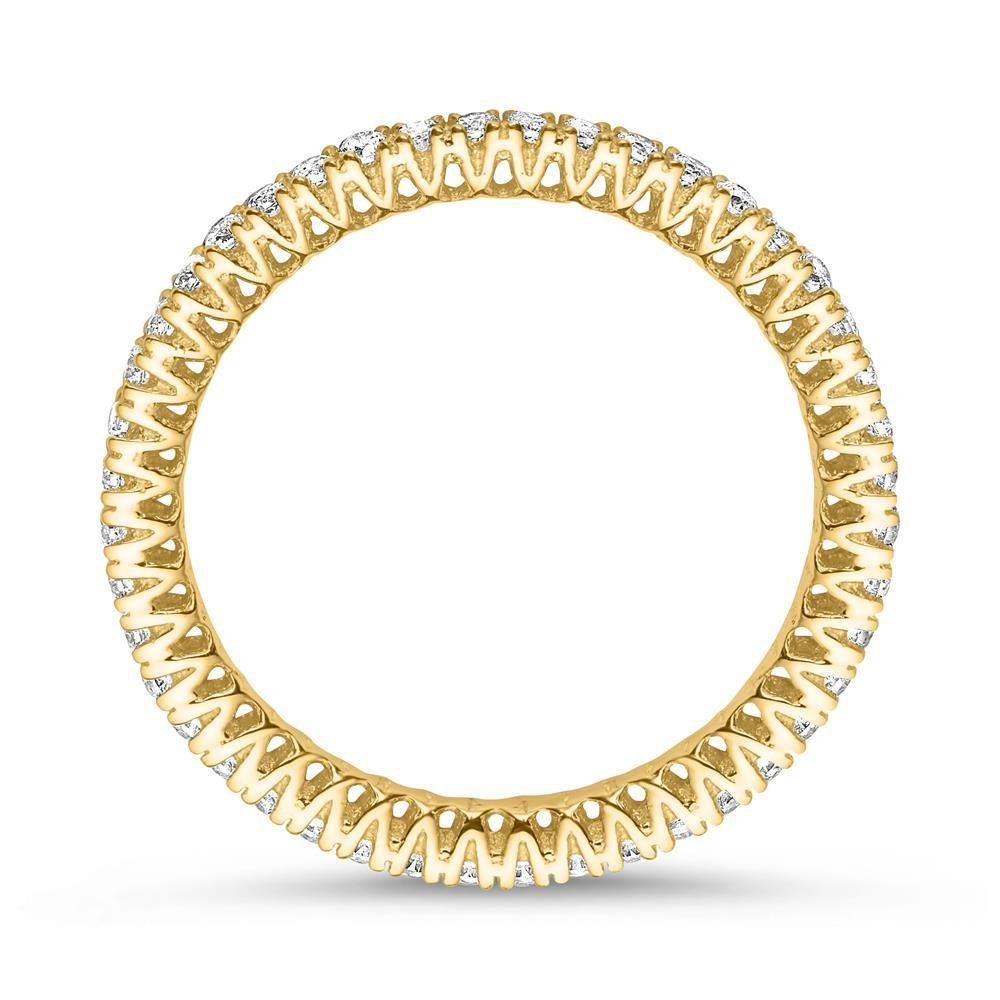 Unique Goldring Eterninyring aus 333er Gold mit Zirkoniasteinen GR0211