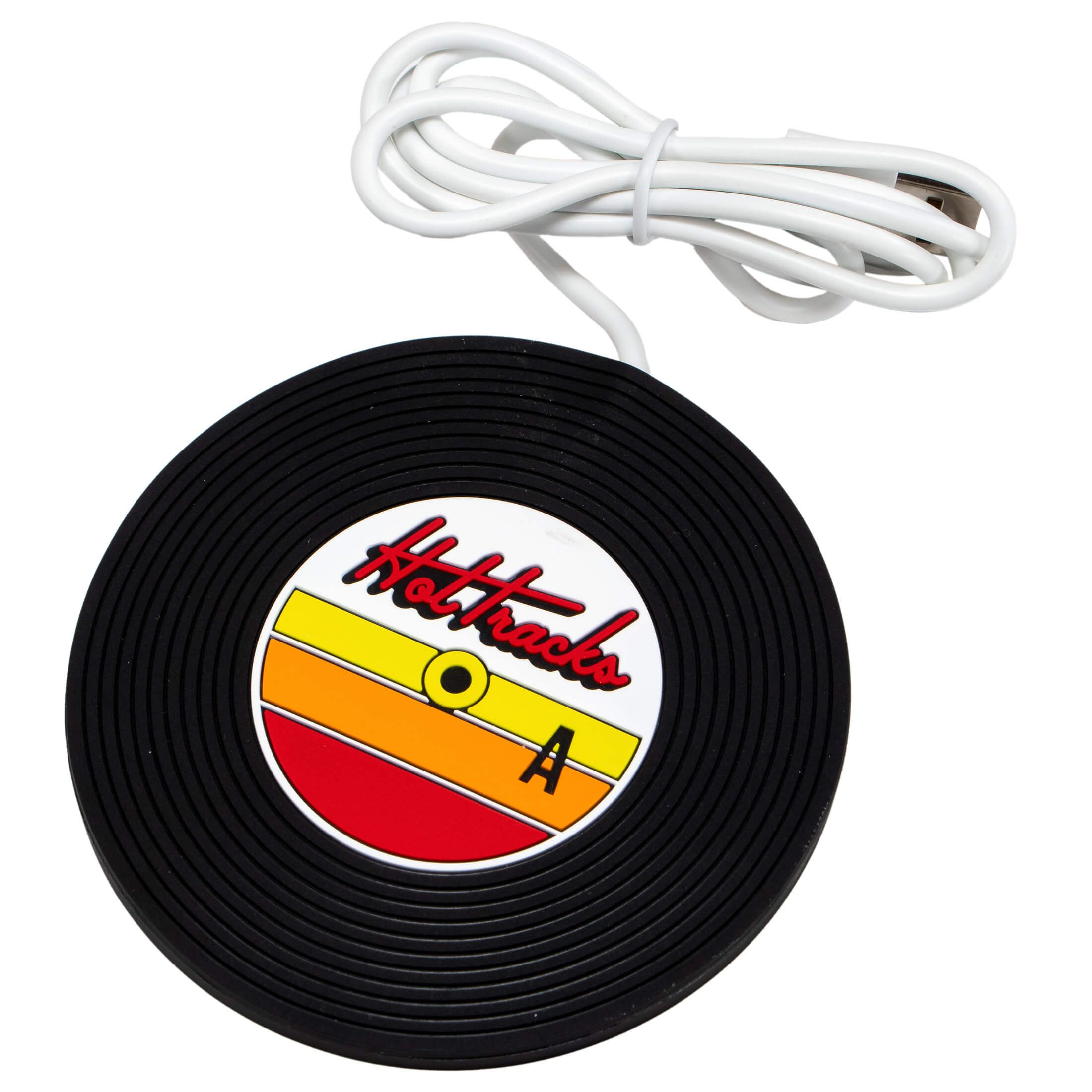 MAGS Tassenwärmer Tassenwärmer Vinyl Schallplatte USB Getränkewärmer Hot Tracks Retro, hält Getränke warm (max 70 Grad)