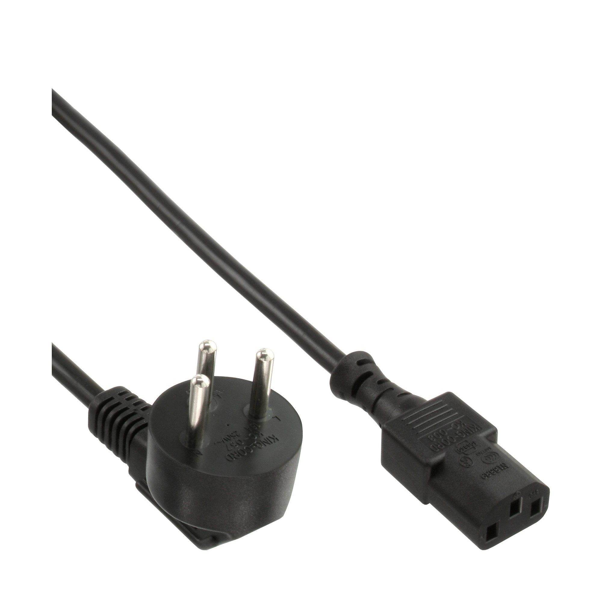 Netzstecker Netzkabel, ELECTRONIC INTOS Israel AG Kaltgerätestecker auf 3,0m C13, Stromkabel InLine®