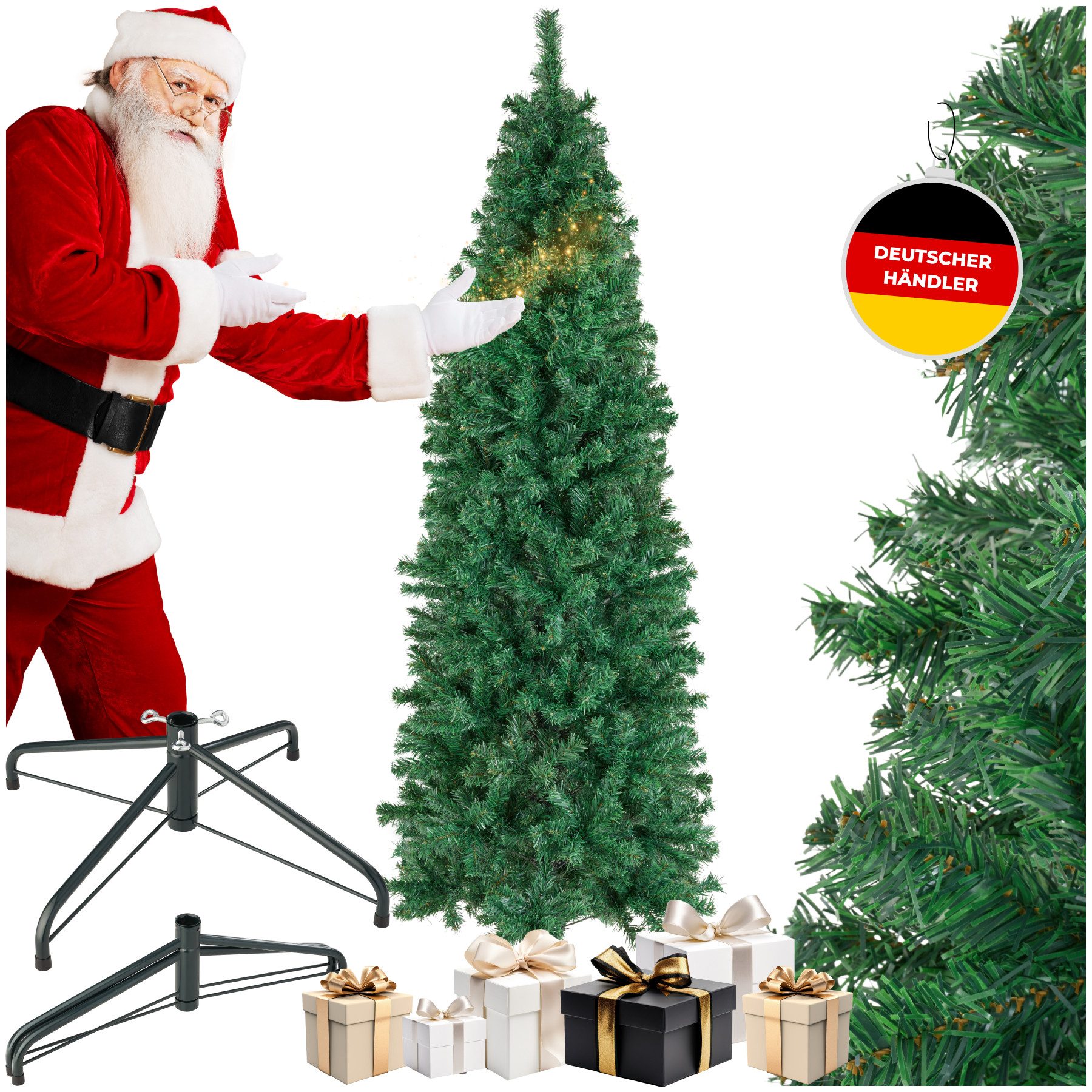 tectake Künstlicher Weihnachtsbaum Künstlicher Christbaum in Grün Tannenbau günstig online kaufen