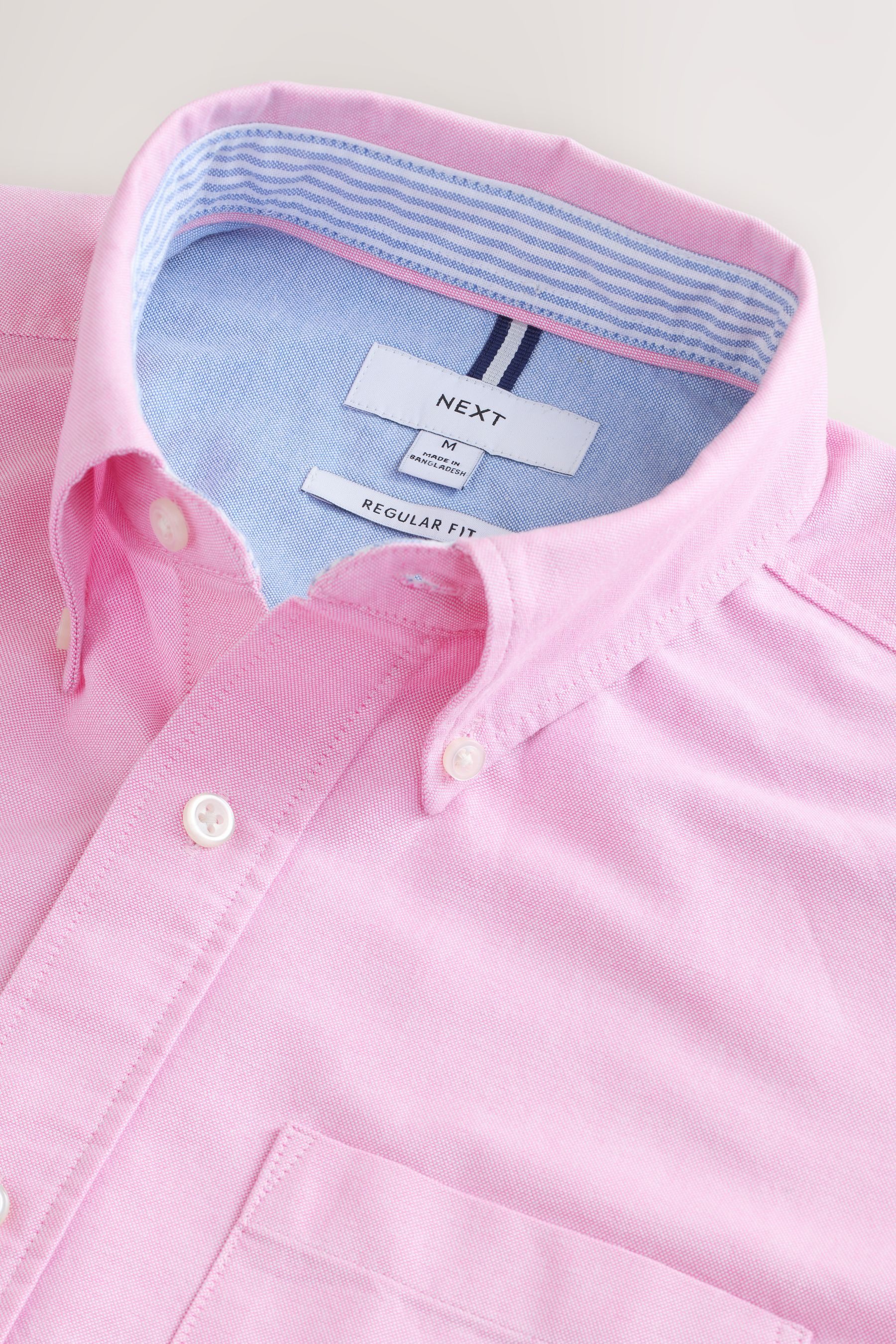 Next Kurzarmhemd Kurzärmeliges Regular Fit Oxford-Hemd günstig online kaufen