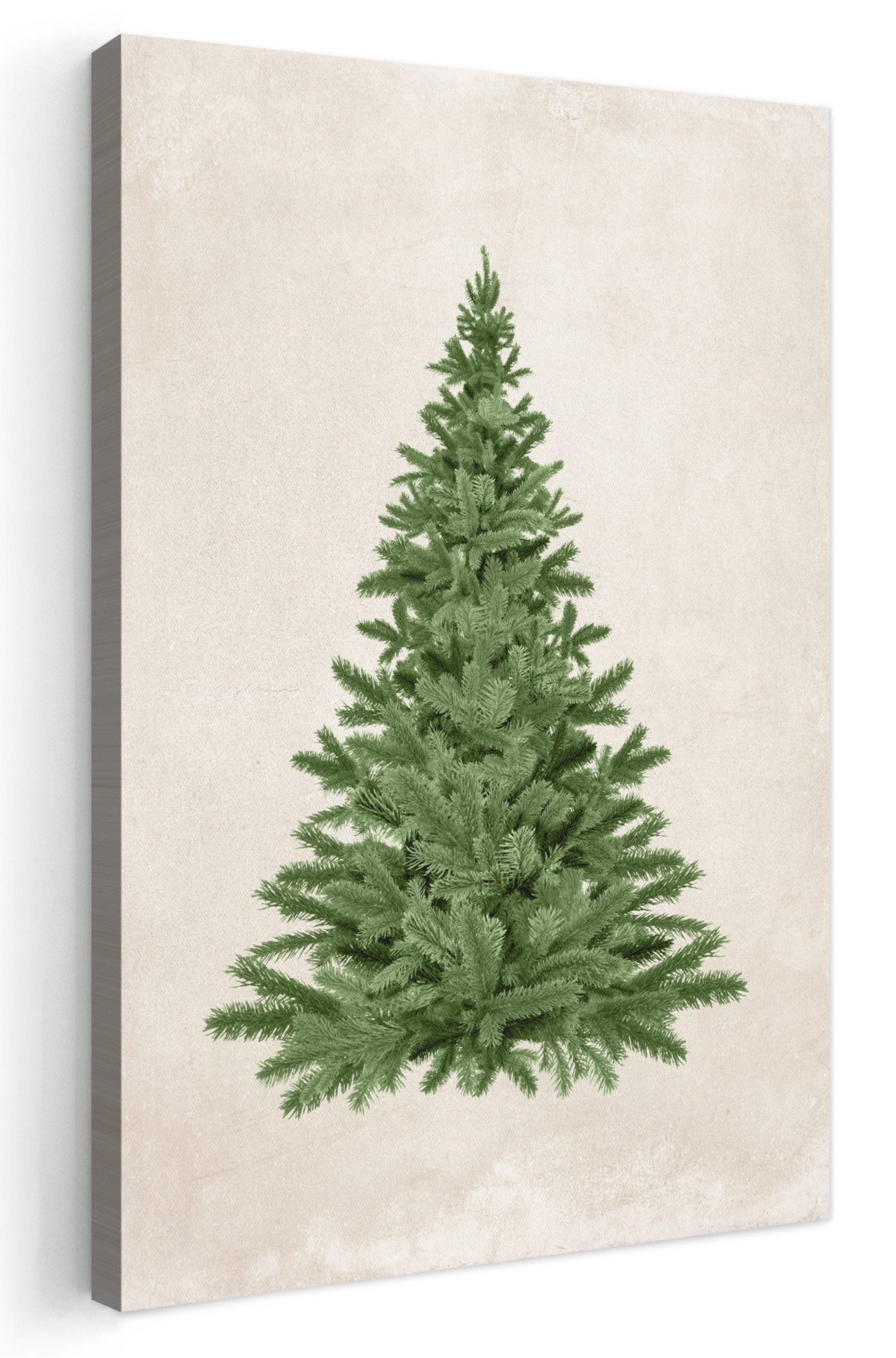 OneMillionCanvasses® Leinwandbild Weihnachtsbaum - Grün - Weihnachten - Feiertage, Fotodruck (1 St), Leinwand Canvas Wandbild, Wanddekoration 20x30 cm