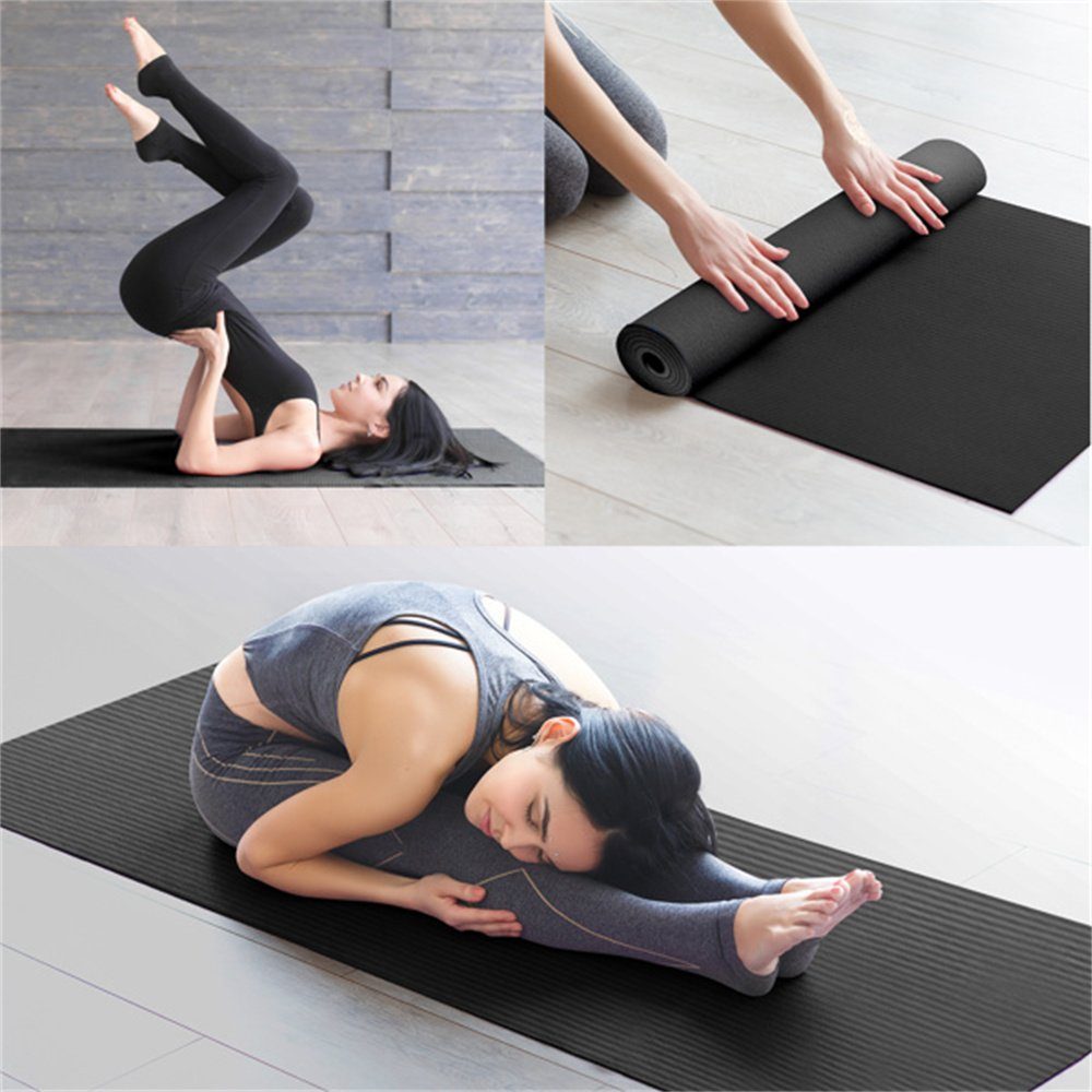 Yoga Matte Fitnessmatte Gymnastikmatte Sportmatte 183x61x1.5cm Turnmatte Boden 