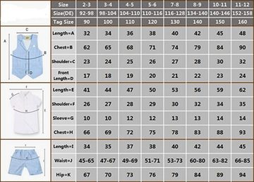 YI Kinderanzug 4 STK.Kleinkind Junge Sommerhochzeit Kinderanzug