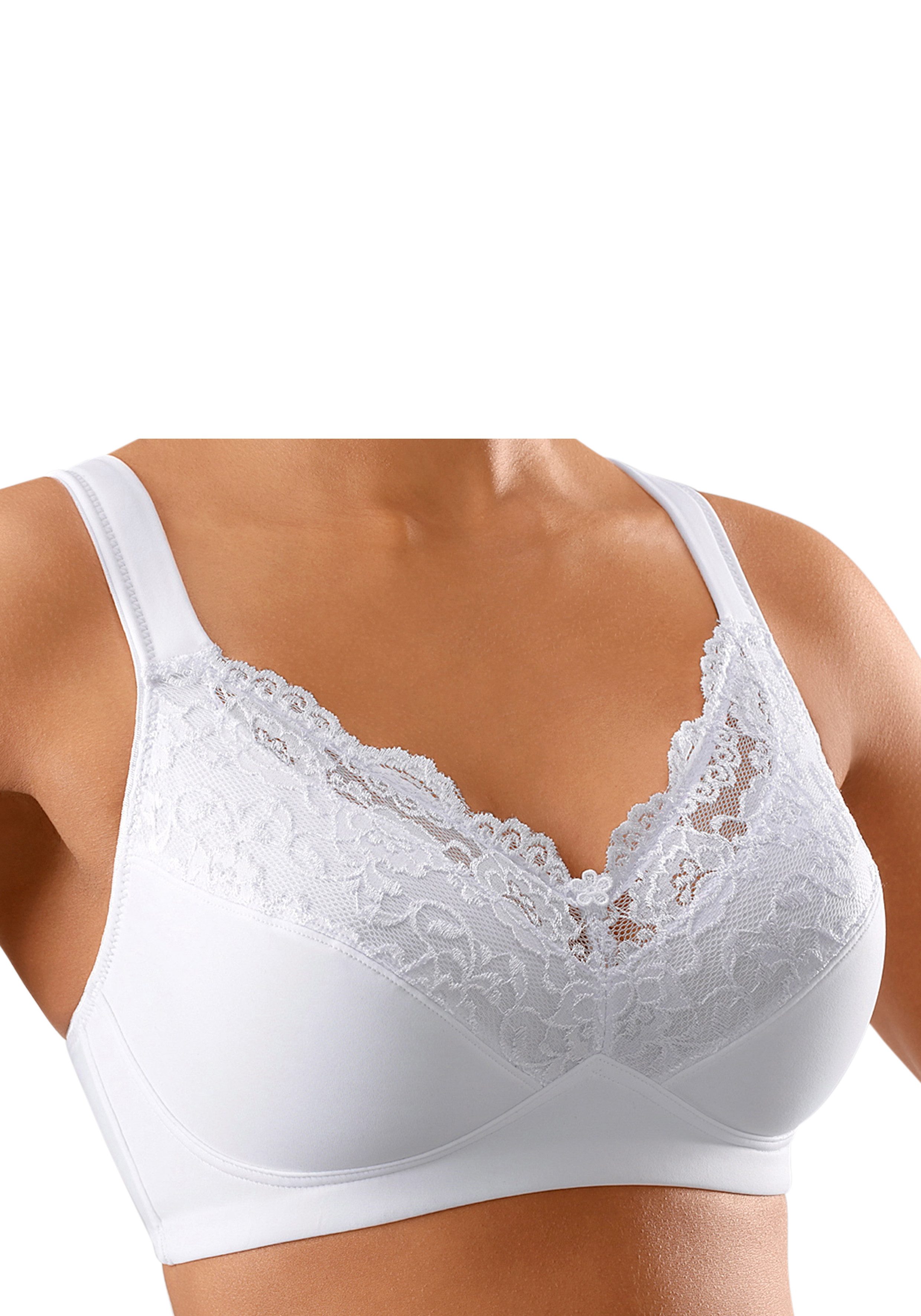 petite fleur Soft-BH (Packung, 2 Stück) ohne Bügel mit Komfortträgern