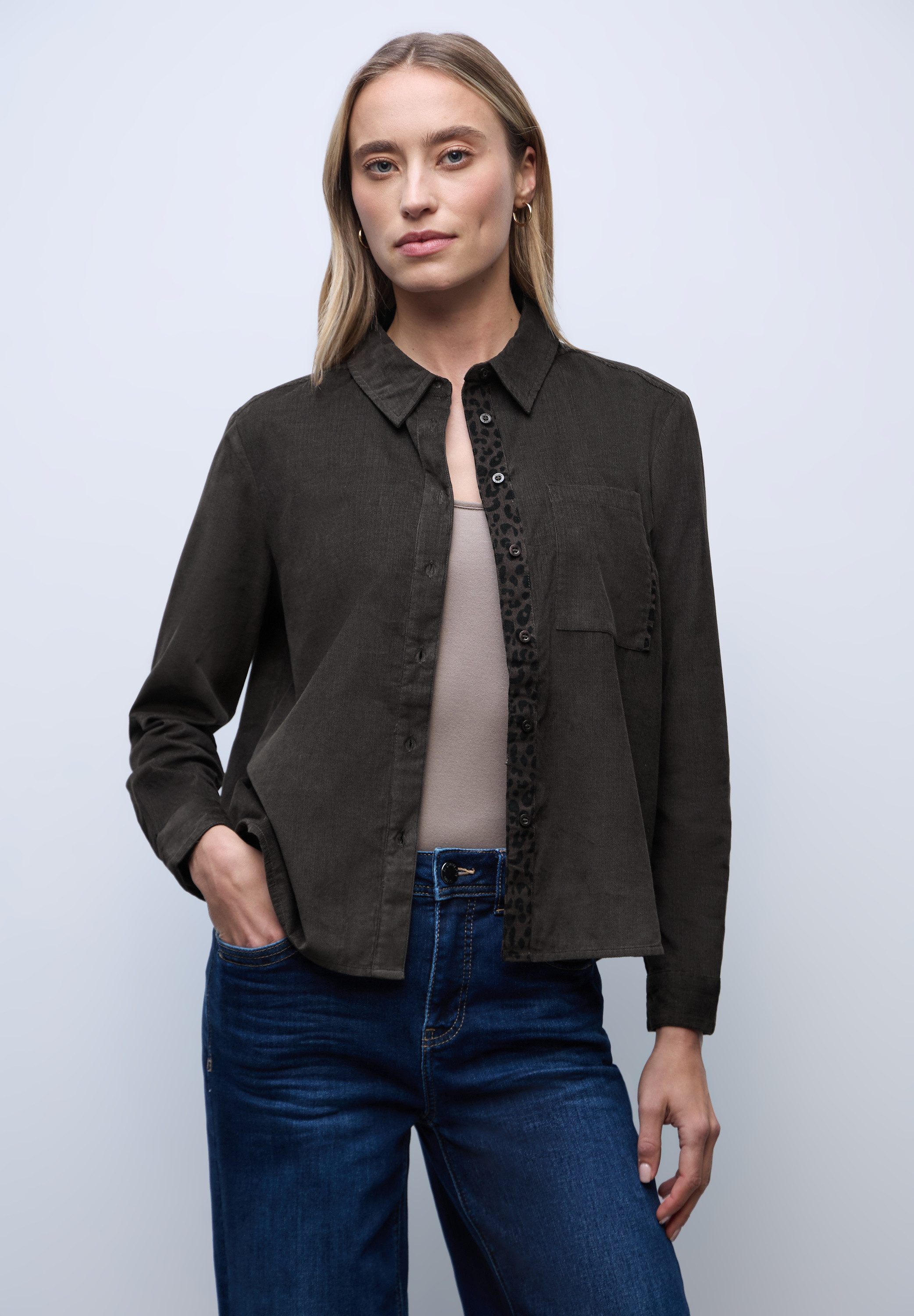 STREET ONE Langarmbluse mit Knopfleiste günstig online kaufen