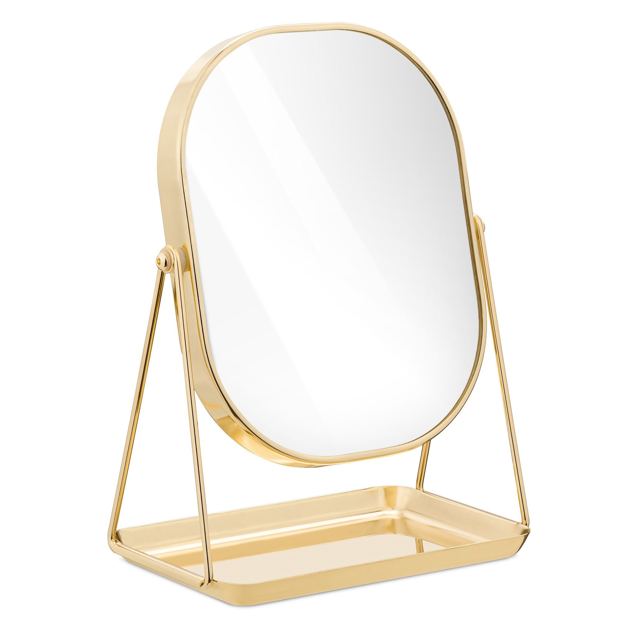 Navaris Kosmetikspiegel, Kosmetikspiegel Schminkspiegel Tischspiegel mit  Schmuckaufbewahrung - Spiegel zum Schminken und Frisieren - Standspiegel  mit Aufbewahrung online kaufen | OTTO