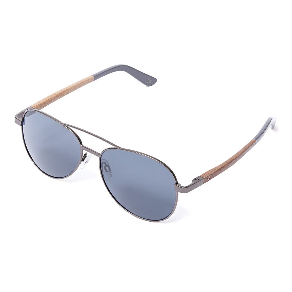 Bonizetti Sonnenbrille (1-St) Grau. schwarz Glasfarbe