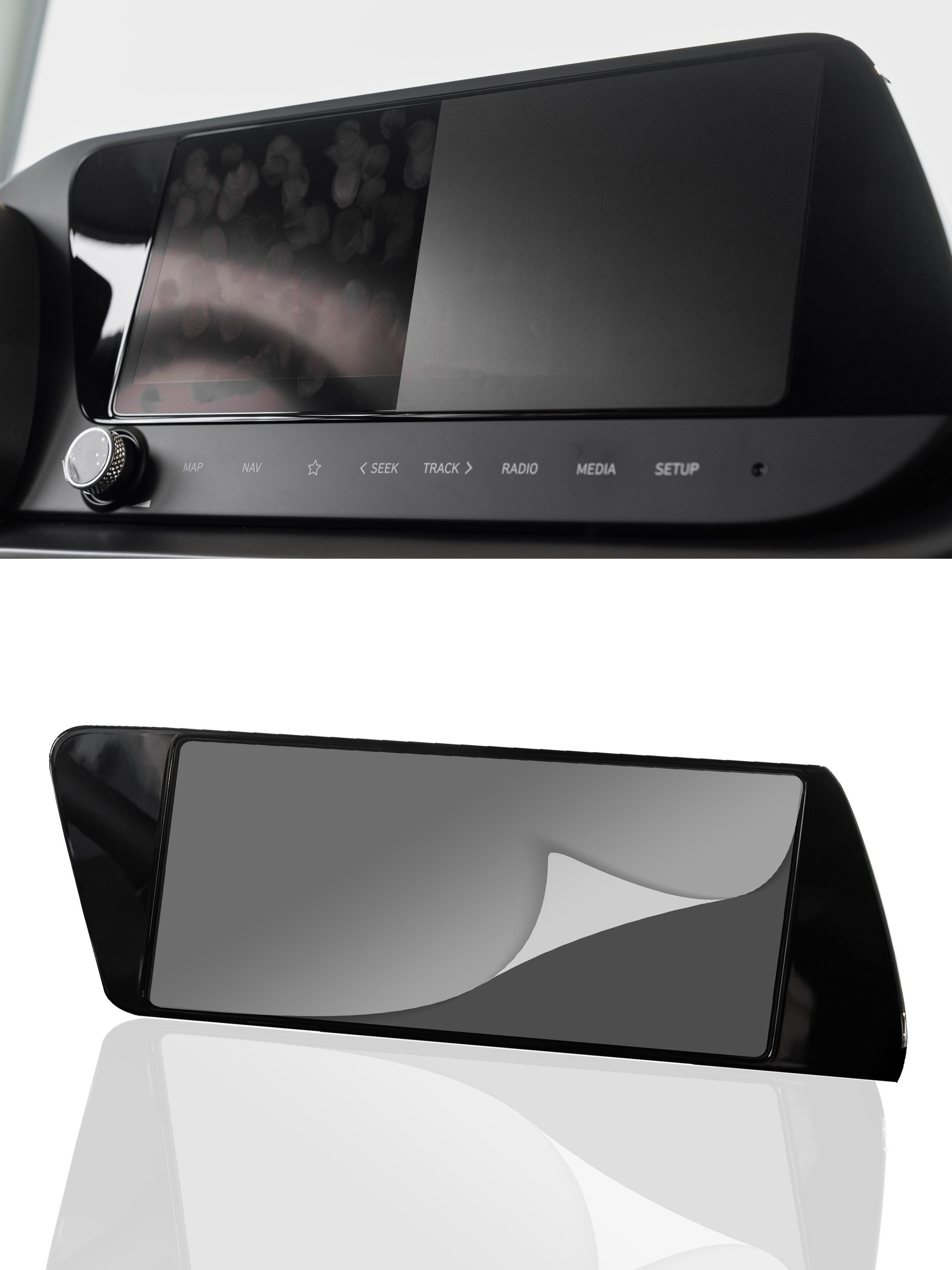 DISSKIN Displayschutzfolie DISSKIN Displayschutzfolie für Hyundai i20 / i20N 10,25Zoll ab 2024 für I20 Entertainment System, 1 Stück, Anti-Fingerabdruck-Beschichtung