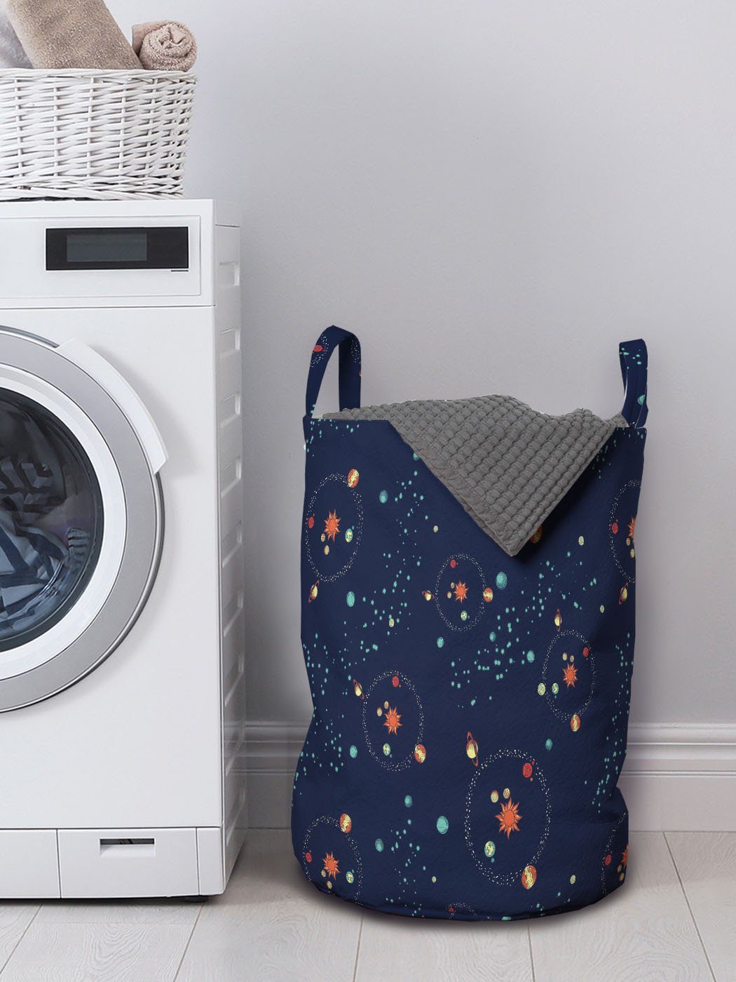 Kordelzugverschluss für Universe Galaxy Astrologie Griffen Abakuhaus Mystic mit Wäschesäckchen Wäschekorb Waschsalons,