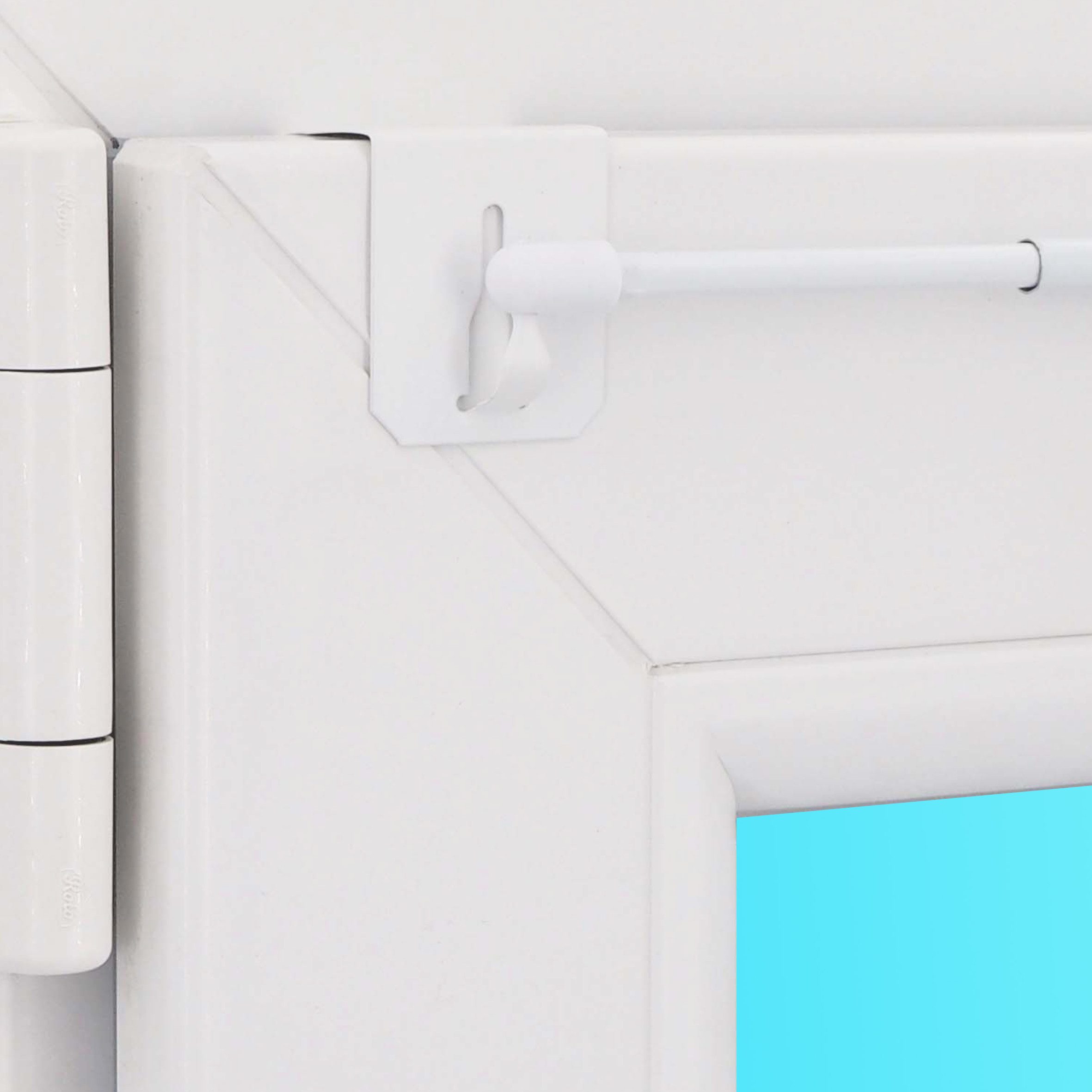 dekondo Gardinenstange "Florida", weiß, ausziehbar, Fensterhaken oben am Fe günstig online kaufen