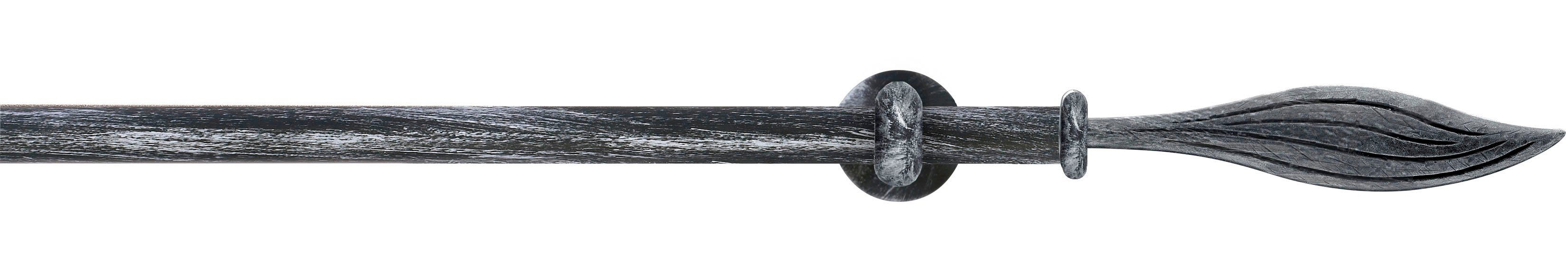 GARESA Gardinenstange ESPERANCA, Ø 16 mm, 2-läufig, Wunschmaßlänge, verschraubt, Metall, rustikale Vorhanggarnitur, verlängerbar, Eisen, mit Ringe