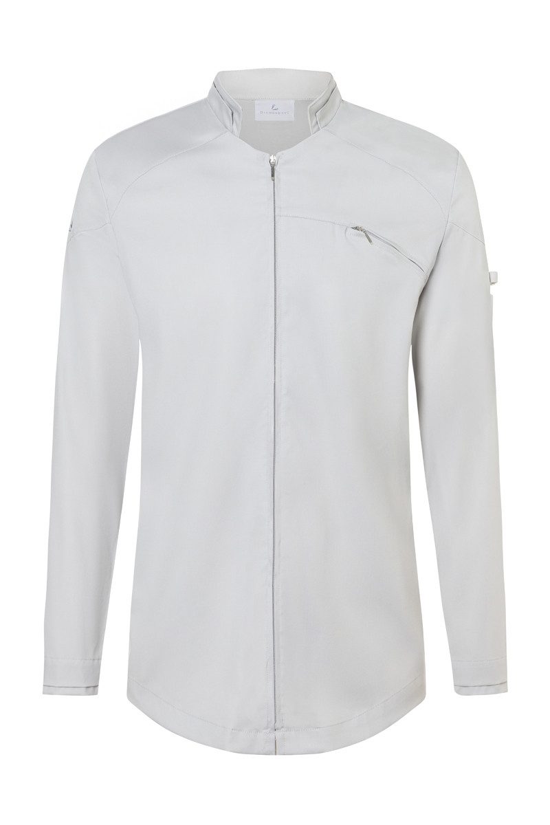Karlowsky Fashion Kochjacke KARLOWSKY Herren Kochjacke DIAMOND-CUT® Excellence Silbergrau