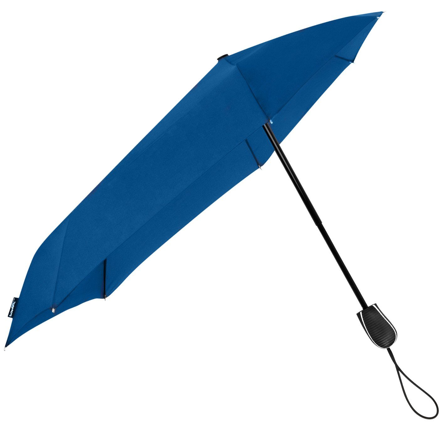 Impliva Taschenregenschirm STORMini aerodynamischer Sturmschirm, durch  seine besondere Form dreht sich der Schirm in den Wind, hält bis zu 80 km/h  aus