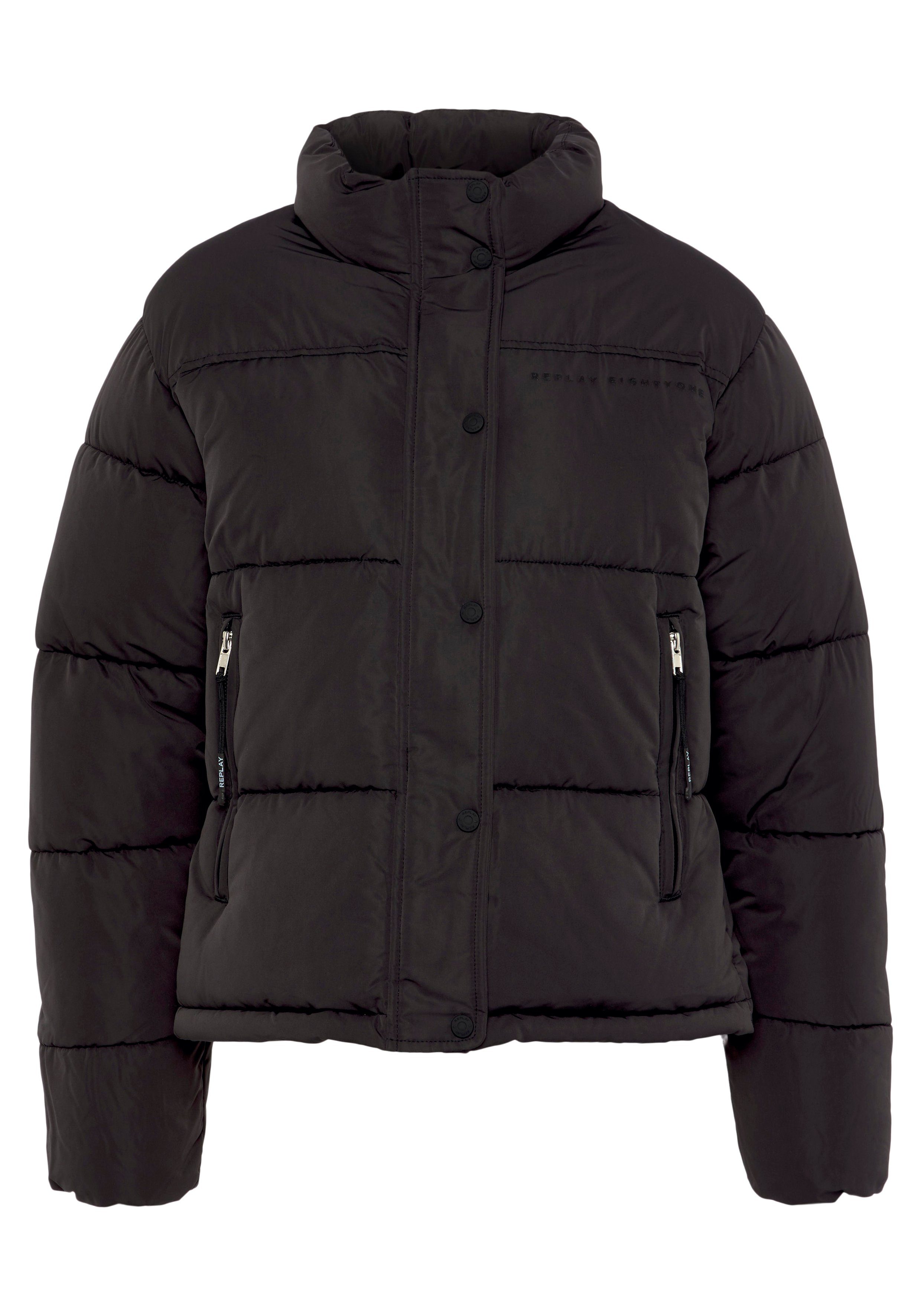 schwarz/black Replay Steppjacke