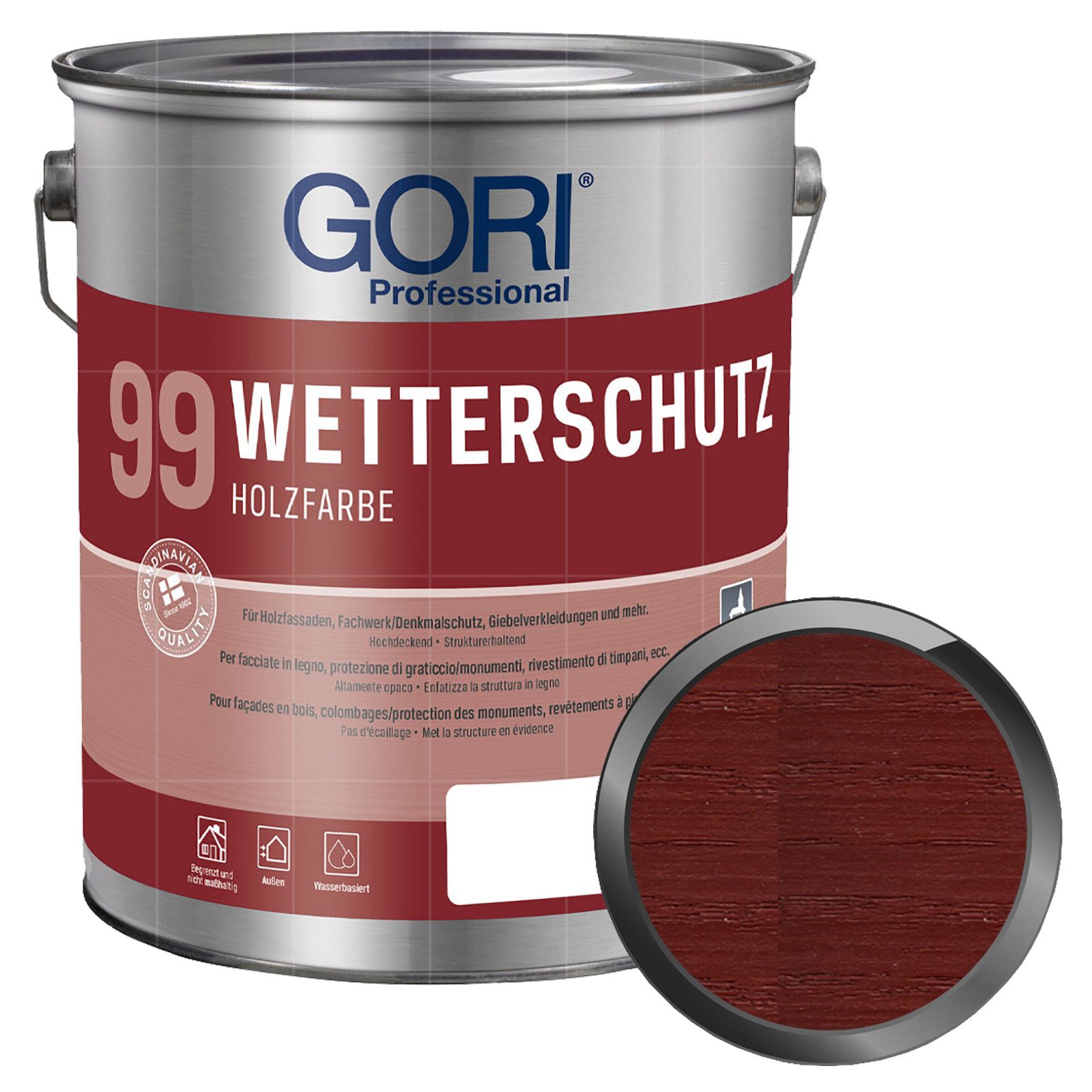 GORI Wetterschutzfarbe 99 Wetterschutz Holzfarbe - 0.75 Ltr