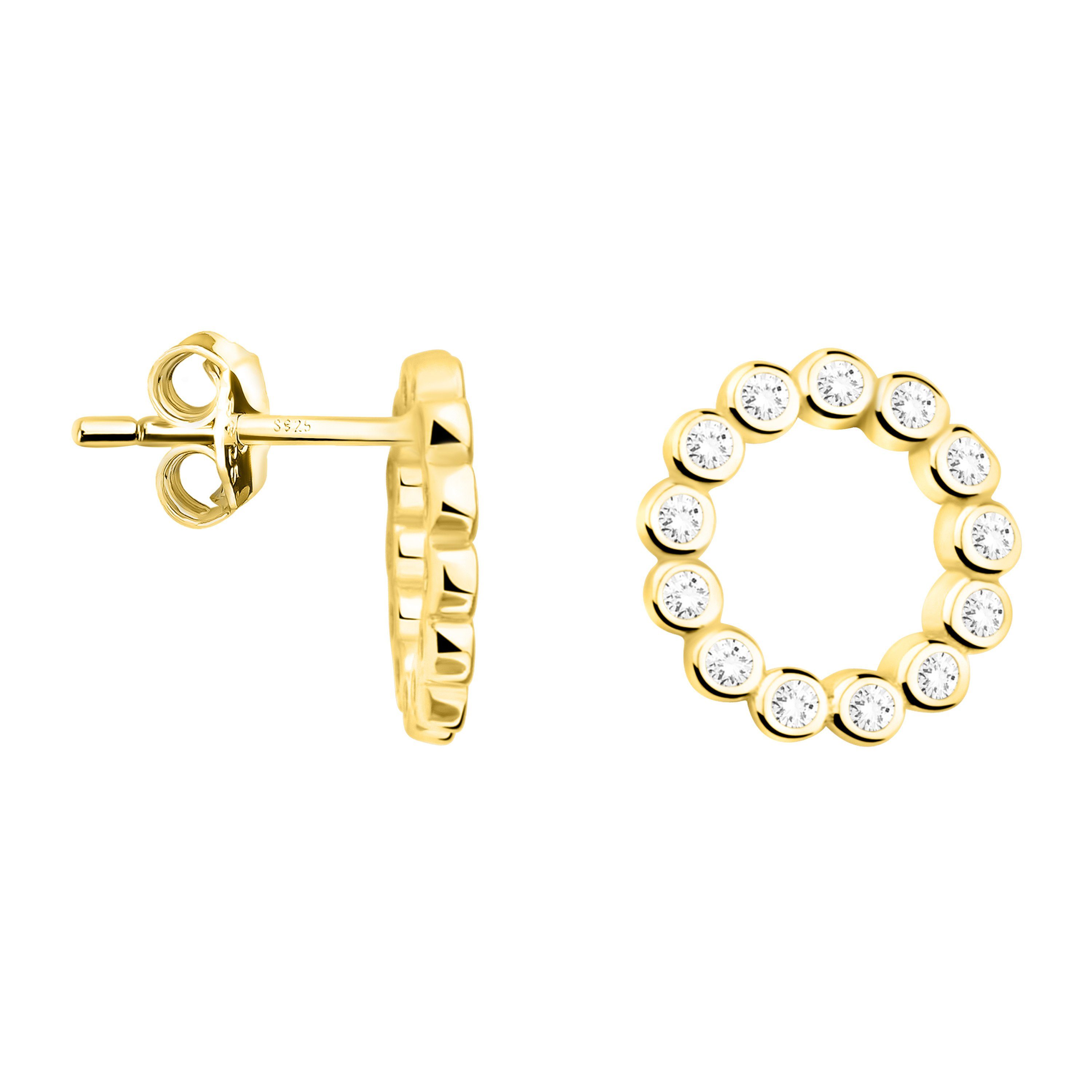 SOFIA MILANI Ohrringe – 925 Silber, Blumen-Ohrstecker, Rhodiniert, Nickelfrei, In Geschenkbox