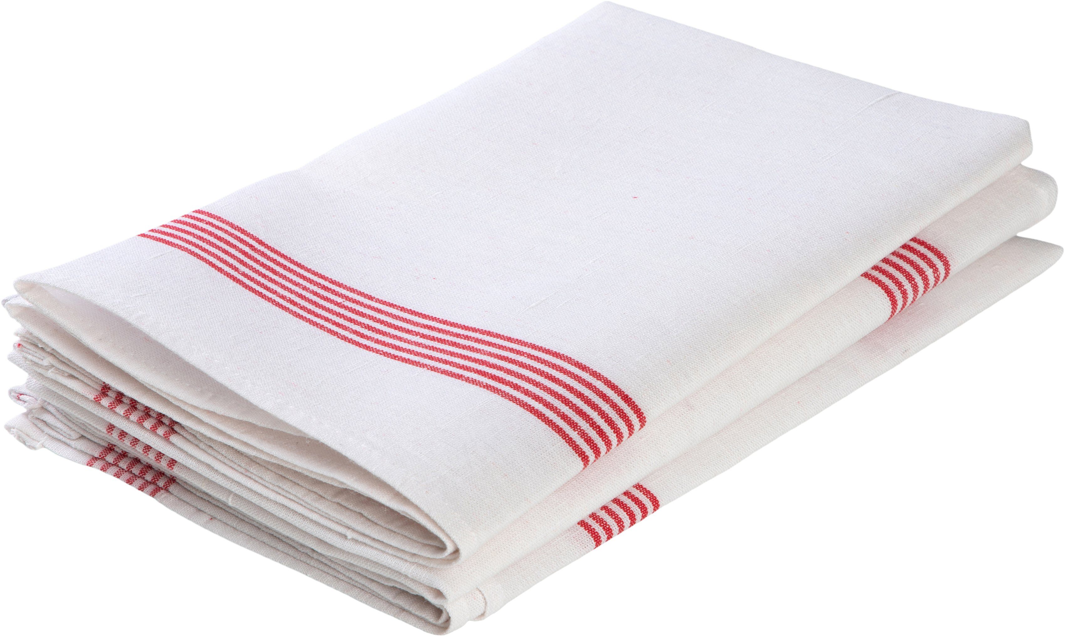 stuco Geschirrtuch Leinen, gestreift, (Set, 3-tlg) günstig online kaufen