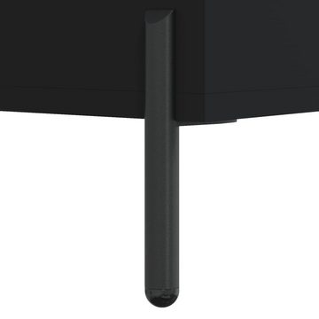 furnicato Sideboard Regalschrank Schwarz 69,5x32,5x90 cm Holzwerkstoff