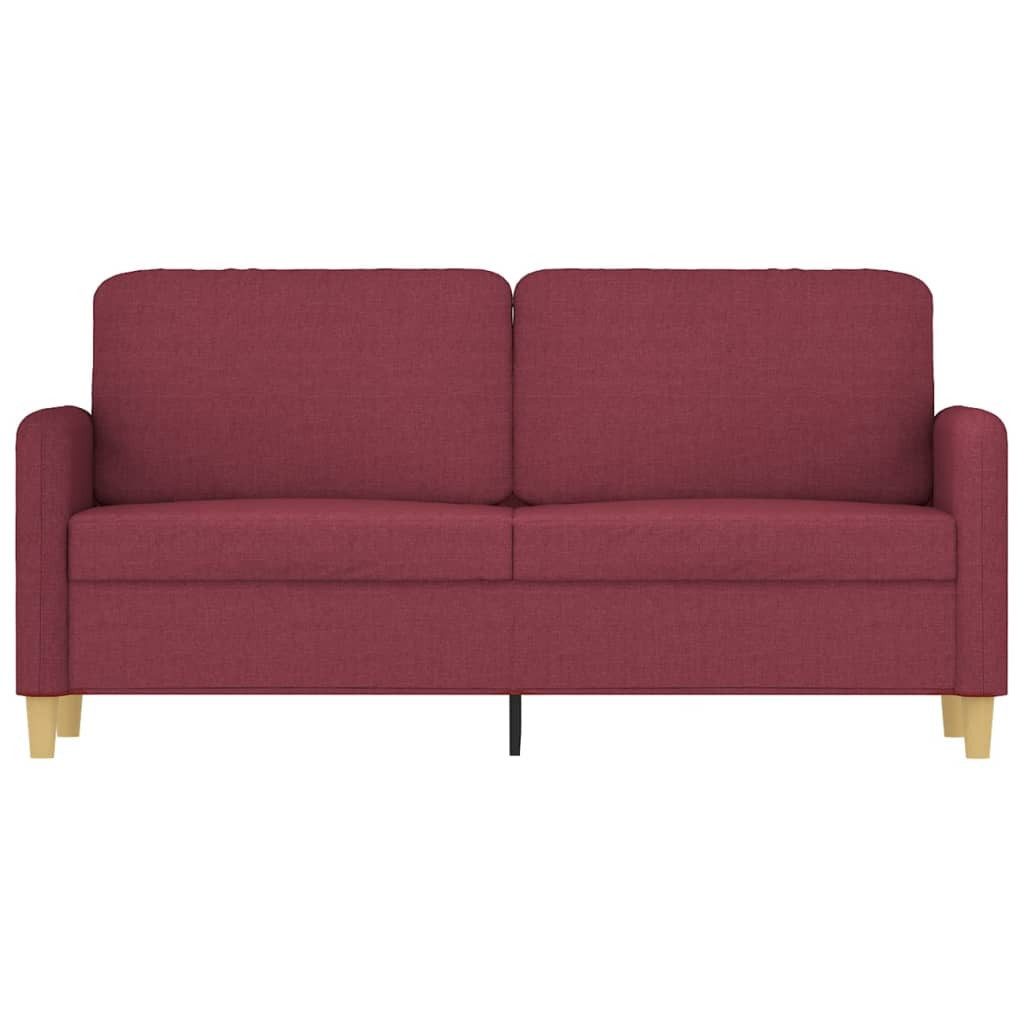 vidaXL Sofa 2-Sitzer-Sofa Weinrot 140 cm günstig online kaufen