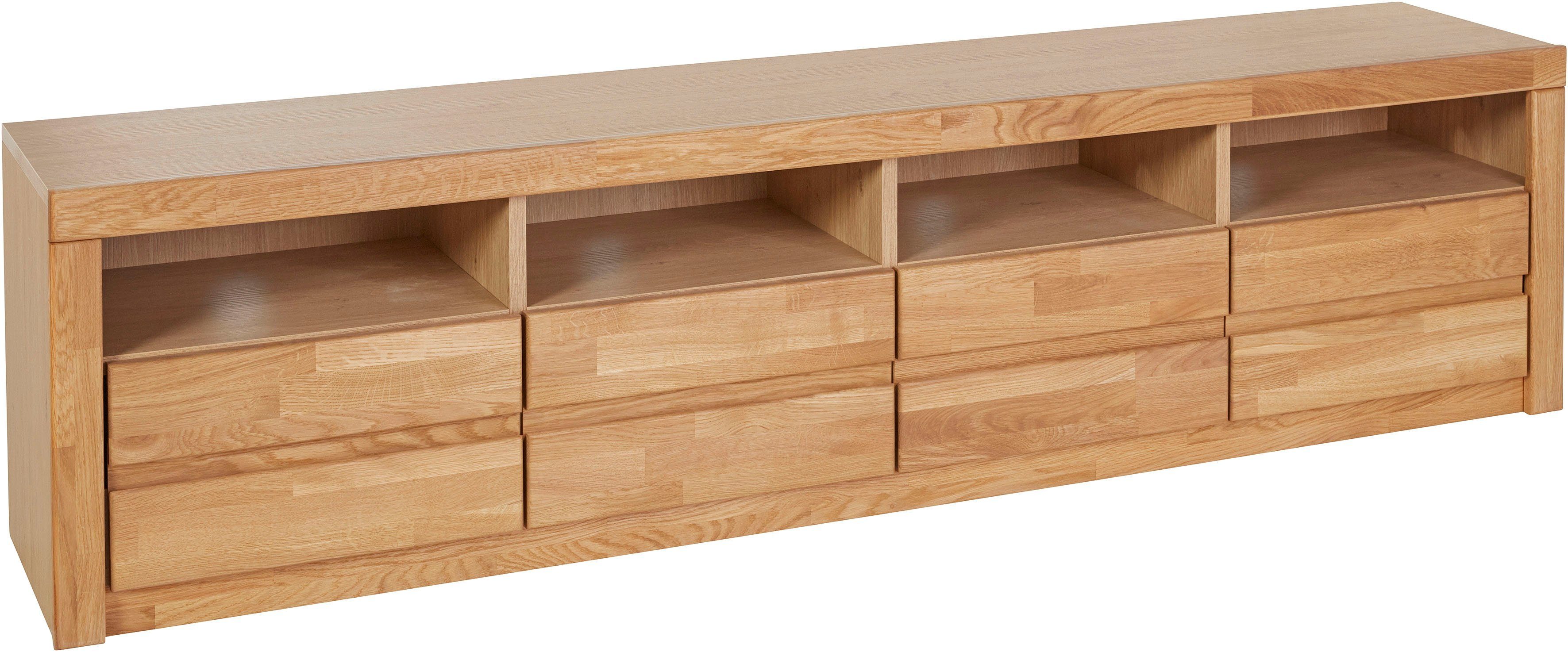 OTTO home Lowboard Silkeborg, schöne grifflose Optik,Breite 180 cm
