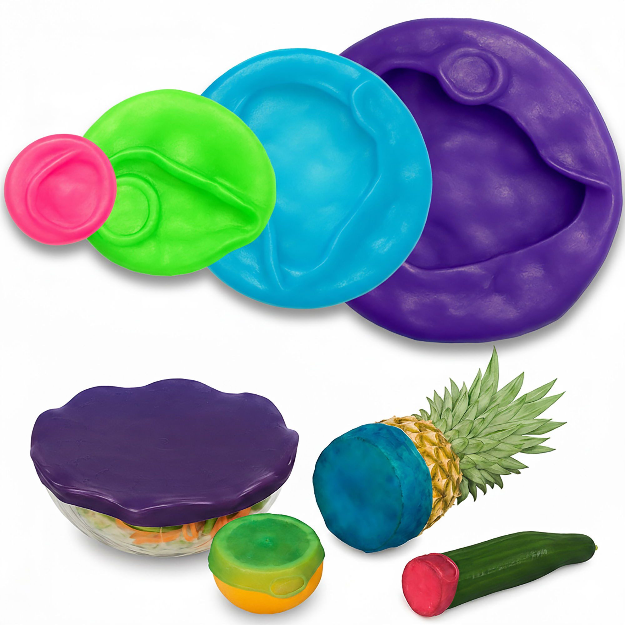 STONELINE Frischhaltedeckel, (4-tlg)