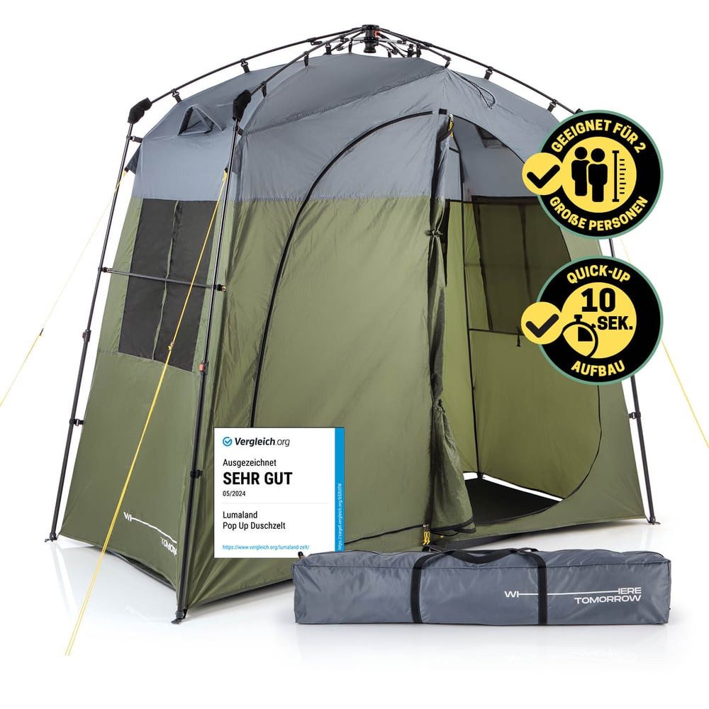 Lumaland Kuppelzelt Pop Up Duschzelt Quick Up Aufbau in unter 2 Minuten, Ca günstig online kaufen