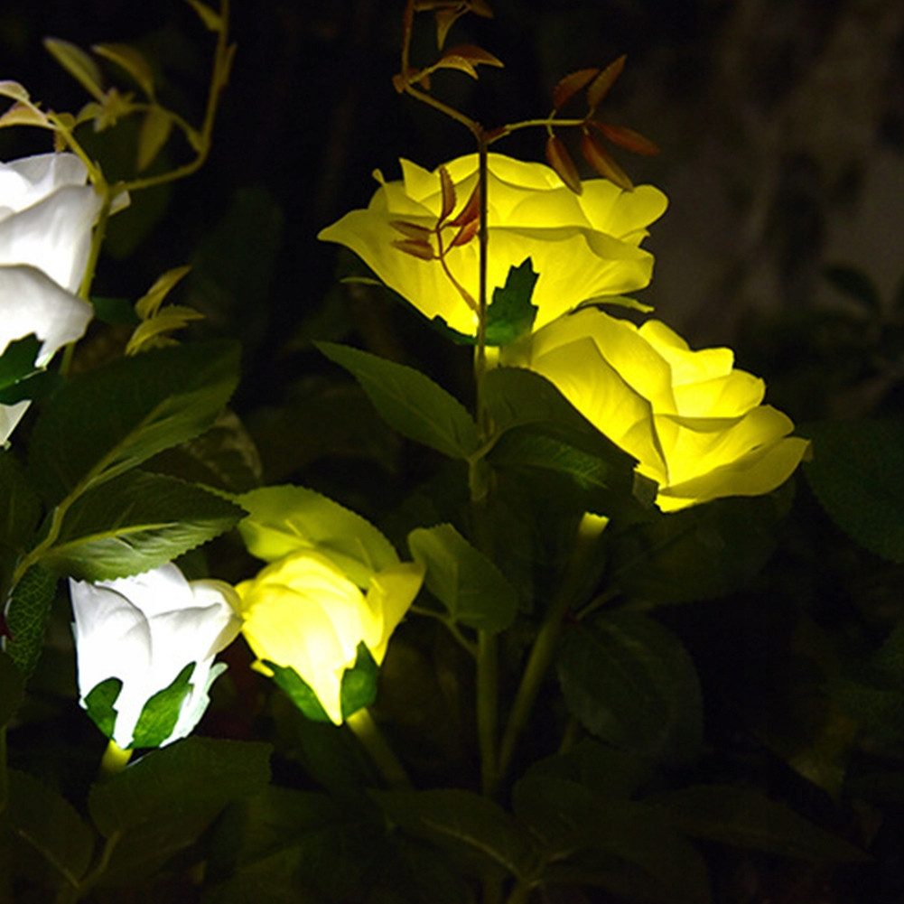 Kunstblumenstrauß Wassergeschützt Solar Rose Blumen für günstig online kaufen